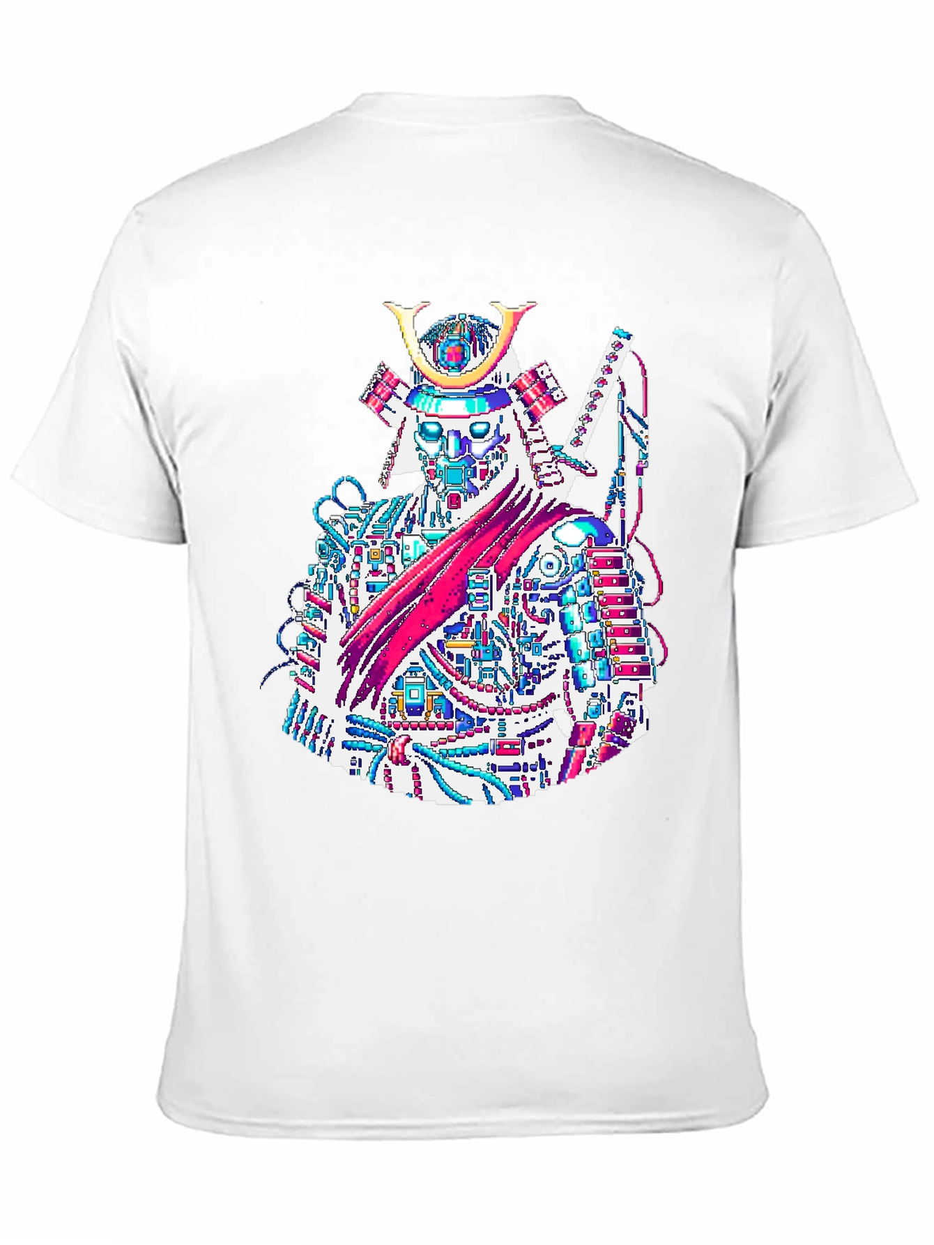 Cyber Samurai T-Shirt - Futuristic Warrior Design