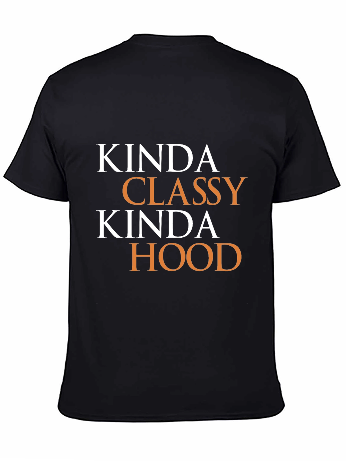 Kinda Classy Kinda Hood Graphic Tee - Black
