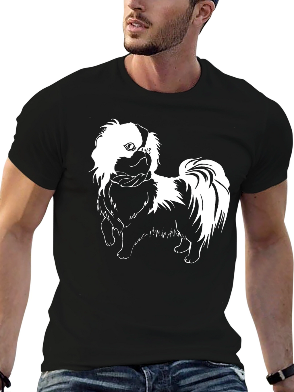 Dog Breed Graphic Black T-Shirt