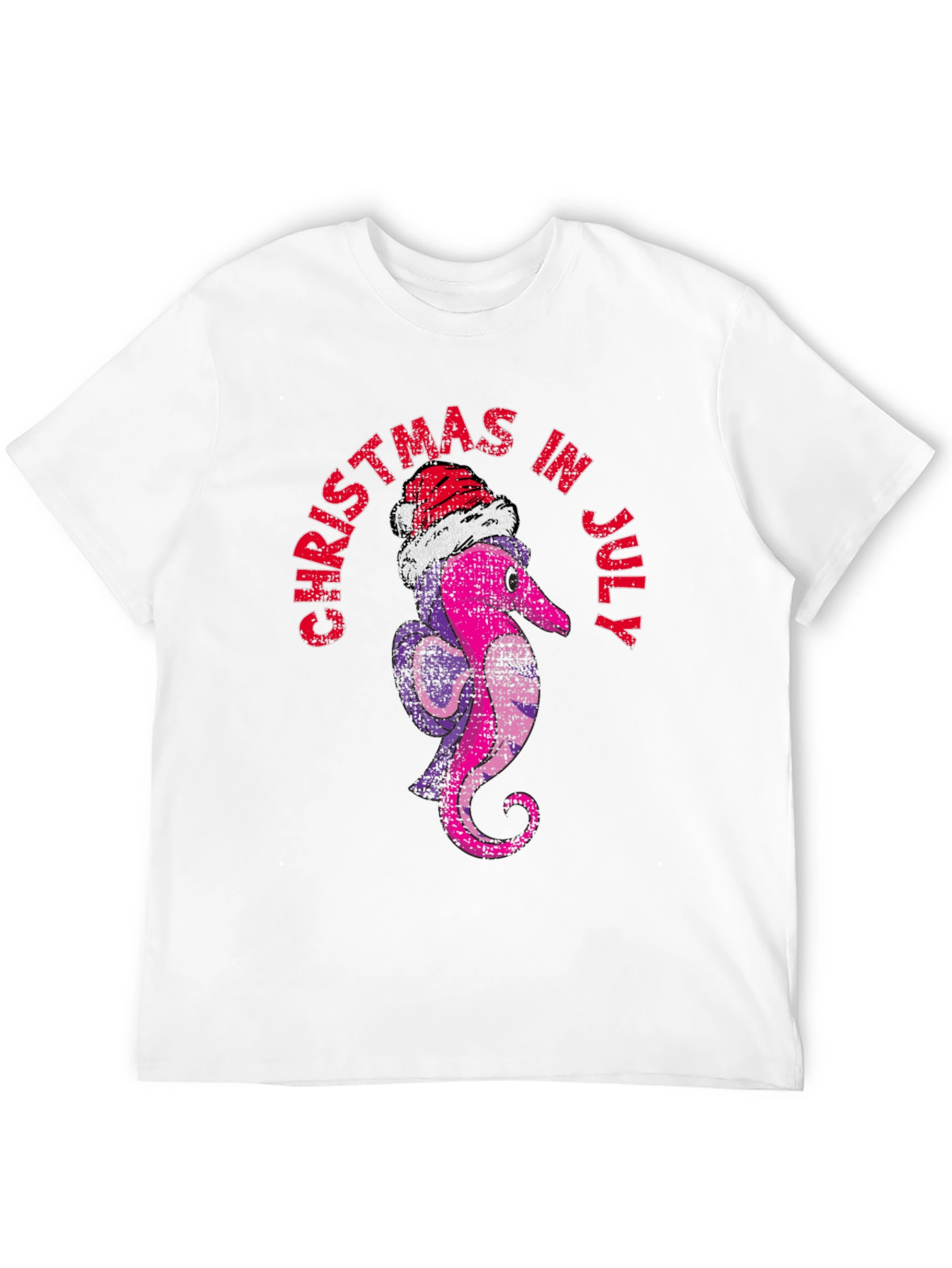 Christmas in July T-Shirt Santa Worm Tee