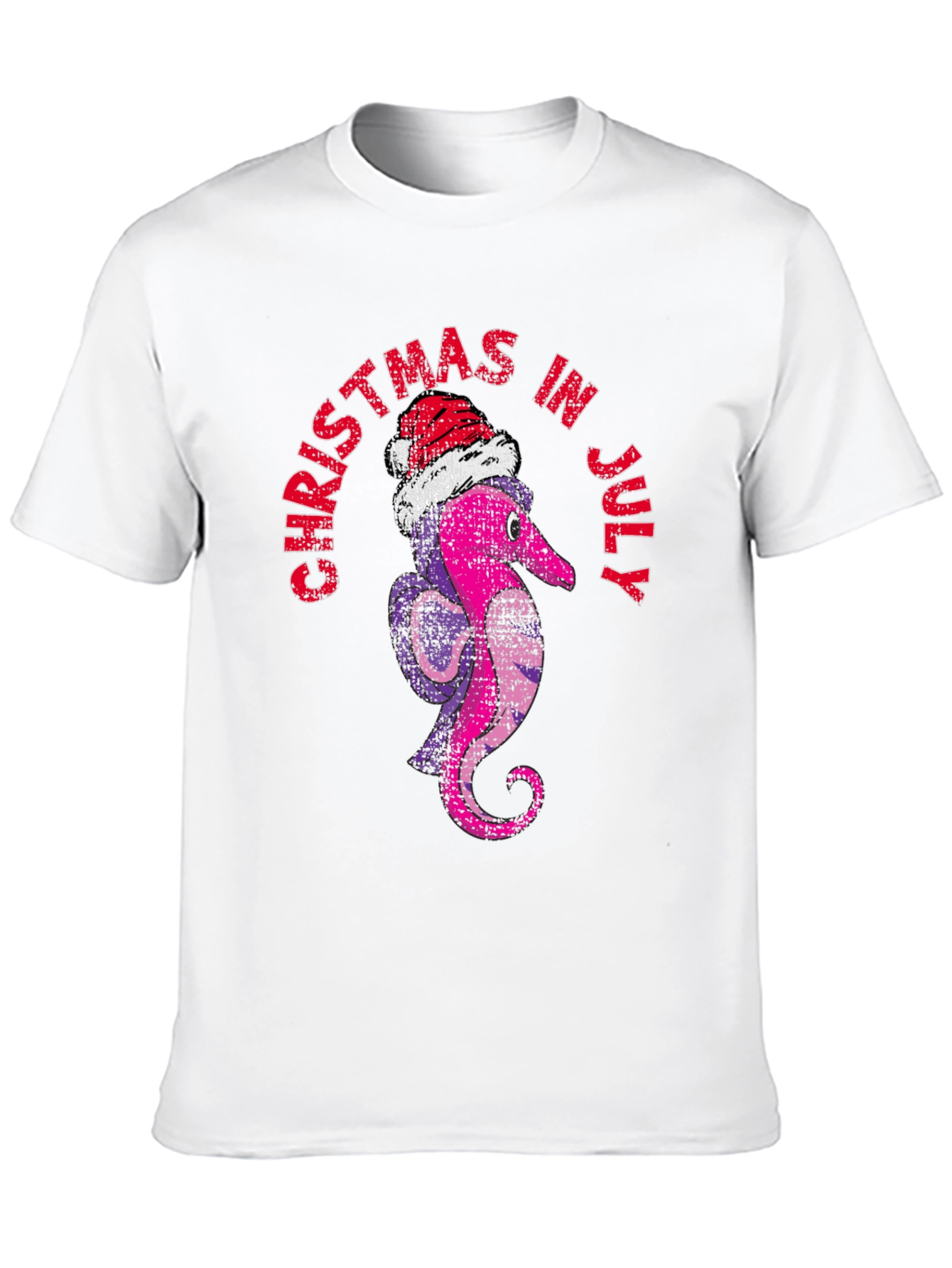 Christmas in July T-Shirt Santa Worm Tee