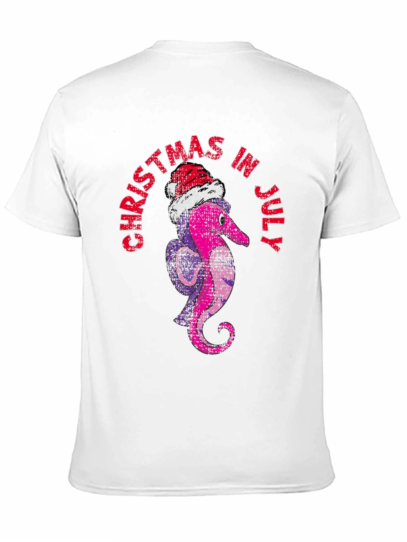 Christmas in July T-Shirt Santa Worm Tee