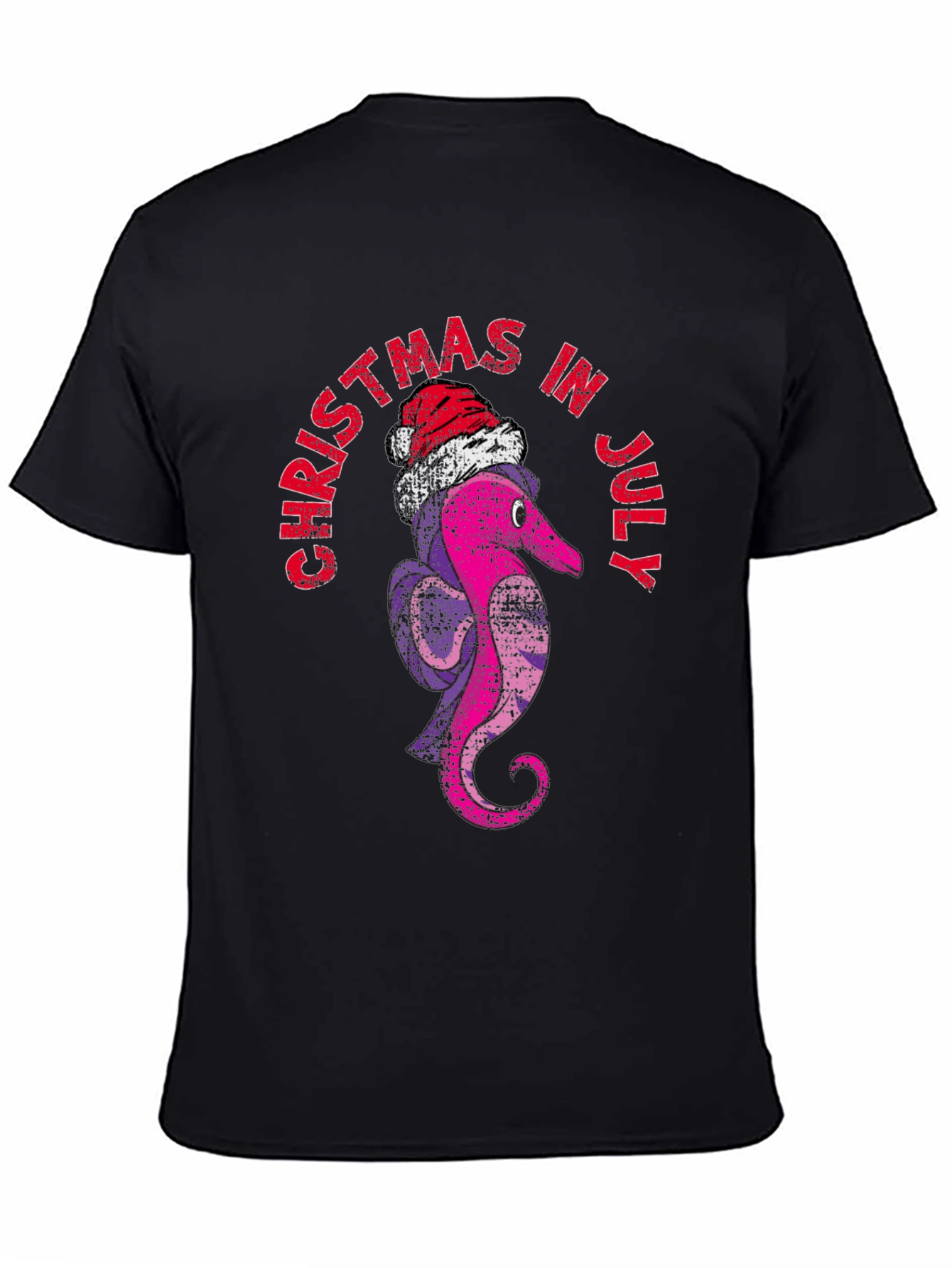 Christmas in July T-Shirt Santa Worm Tee