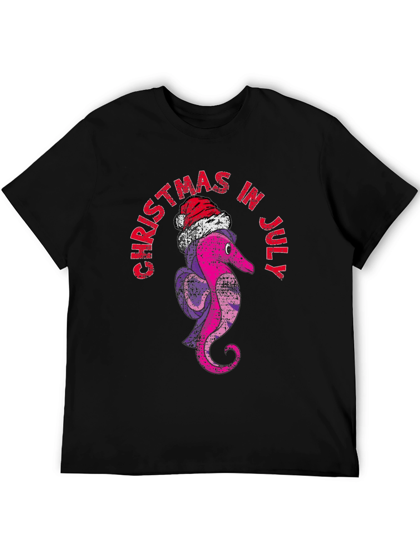 Christmas in July T-Shirt Santa Worm Tee
