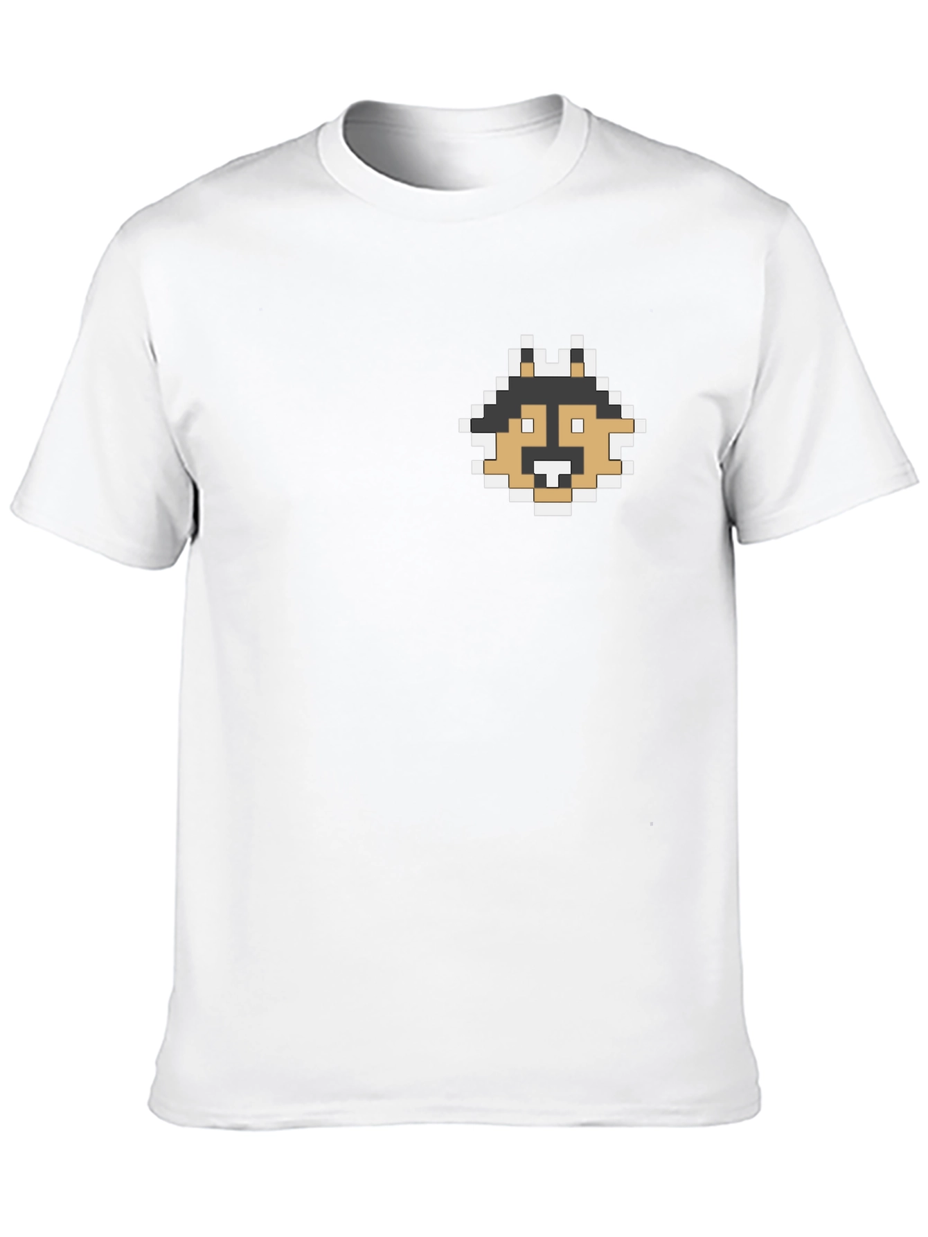 Pixel Dog Graphic Tee - Black Casual Shirt