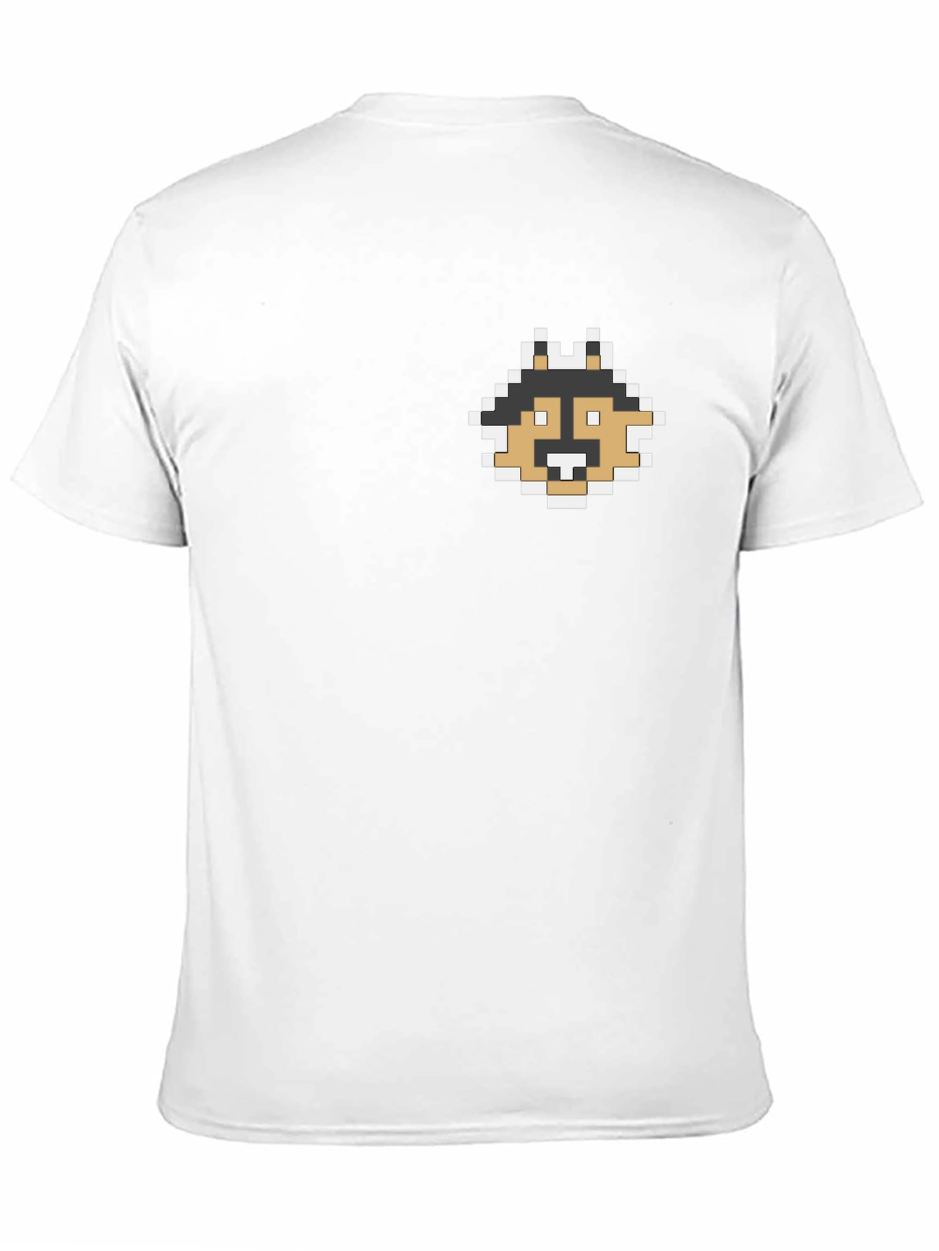 Pixel Dog Graphic Tee - Black Casual Shirt