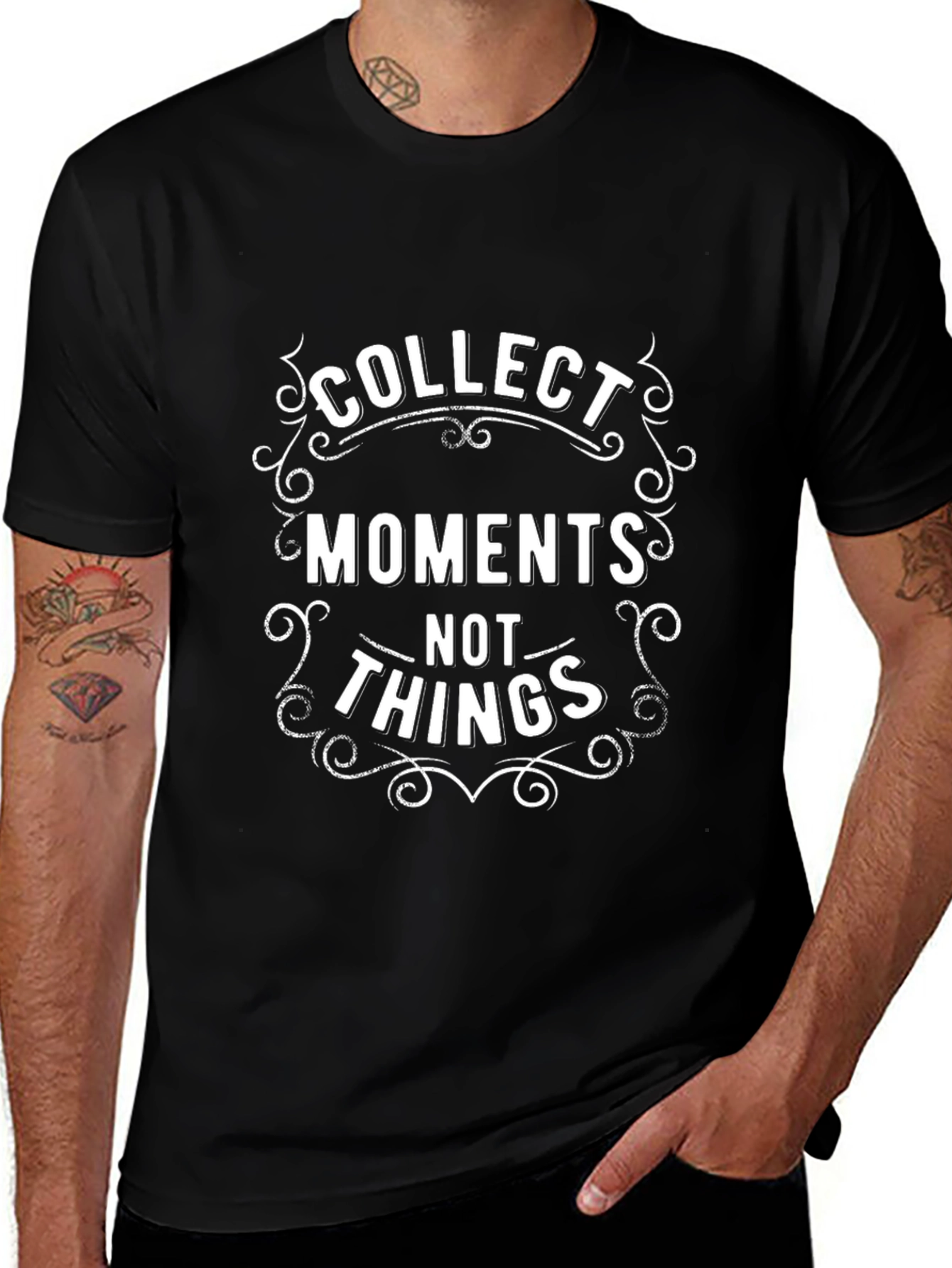 Collect Moments Graphic Tee - Black Short Sleeve