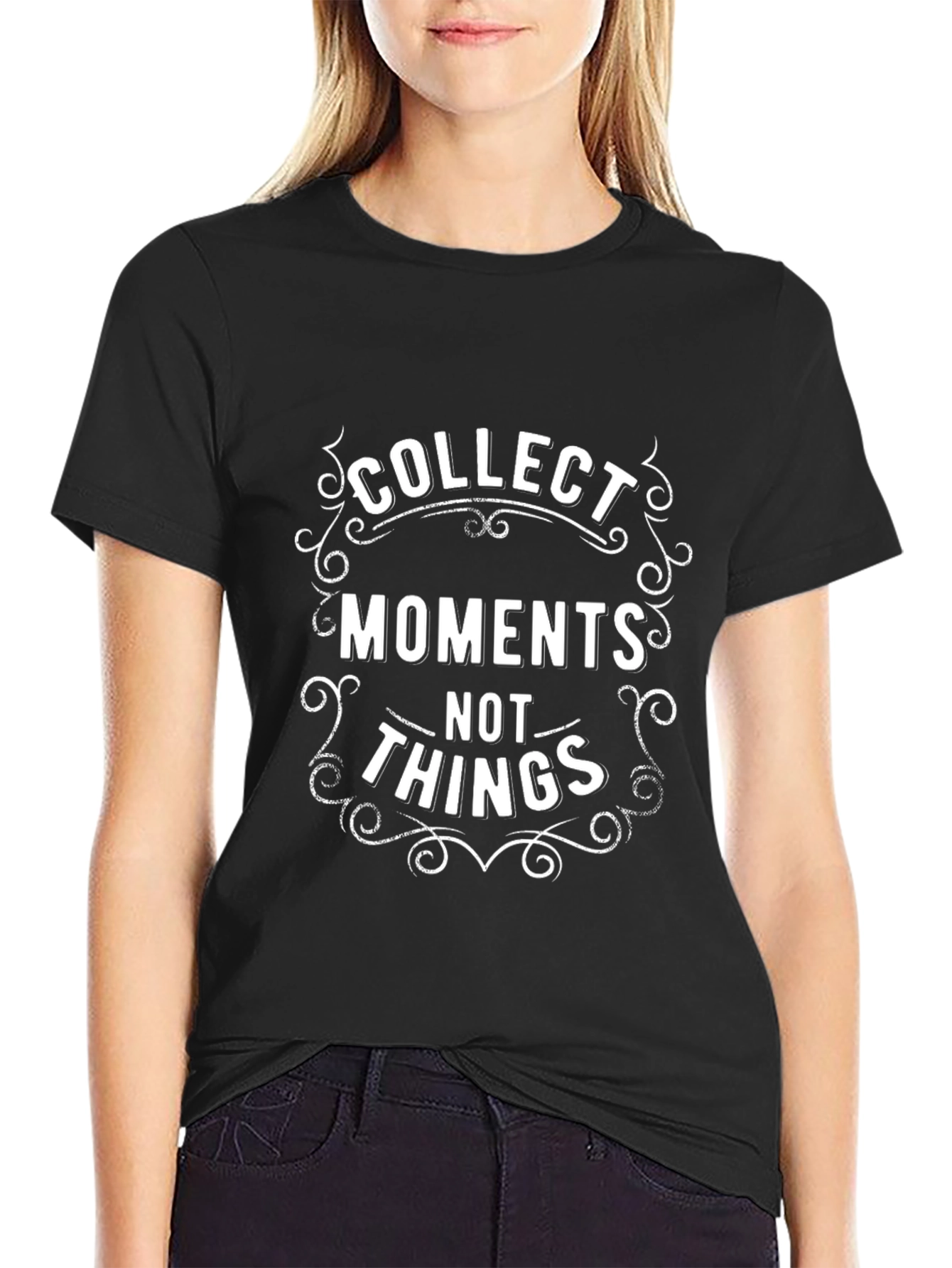 Collect Moments Graphic Tee - Black Short Sleeve