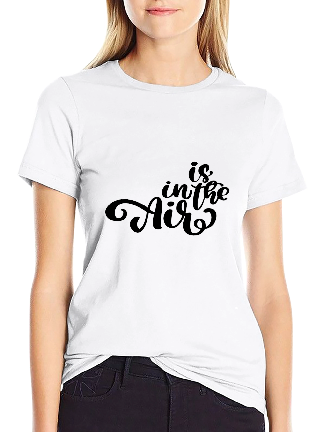 Is in the Air Black Graphic Tee