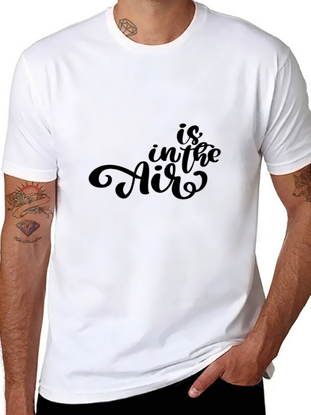 Is in the Air Black Graphic Tee