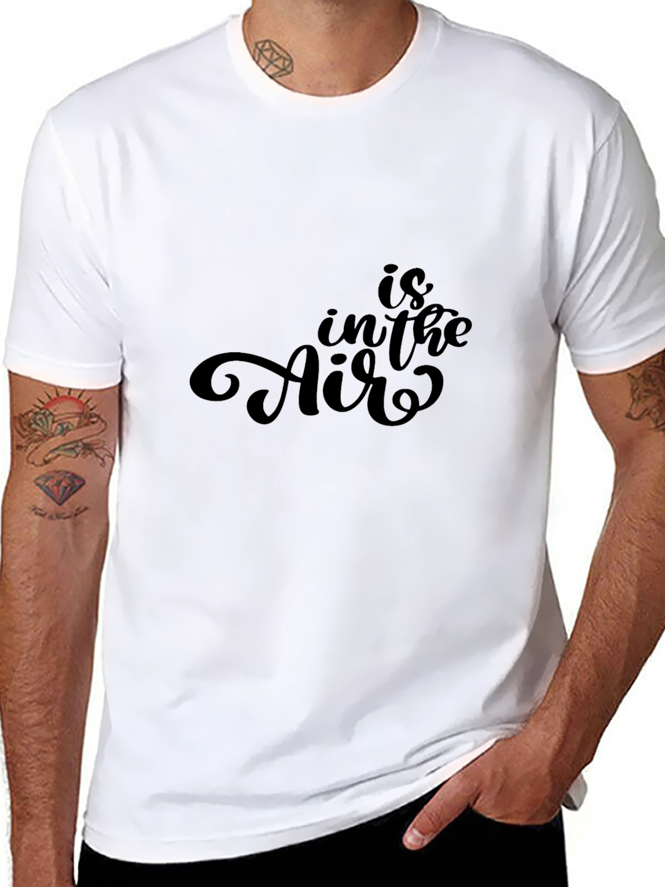 Is in the Air Black Graphic Tee