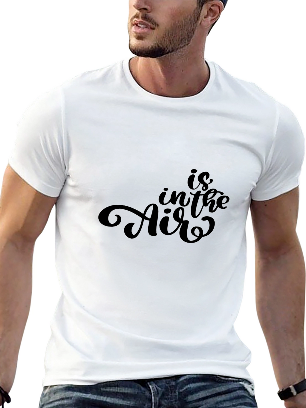 Is in the Air Black Graphic Tee