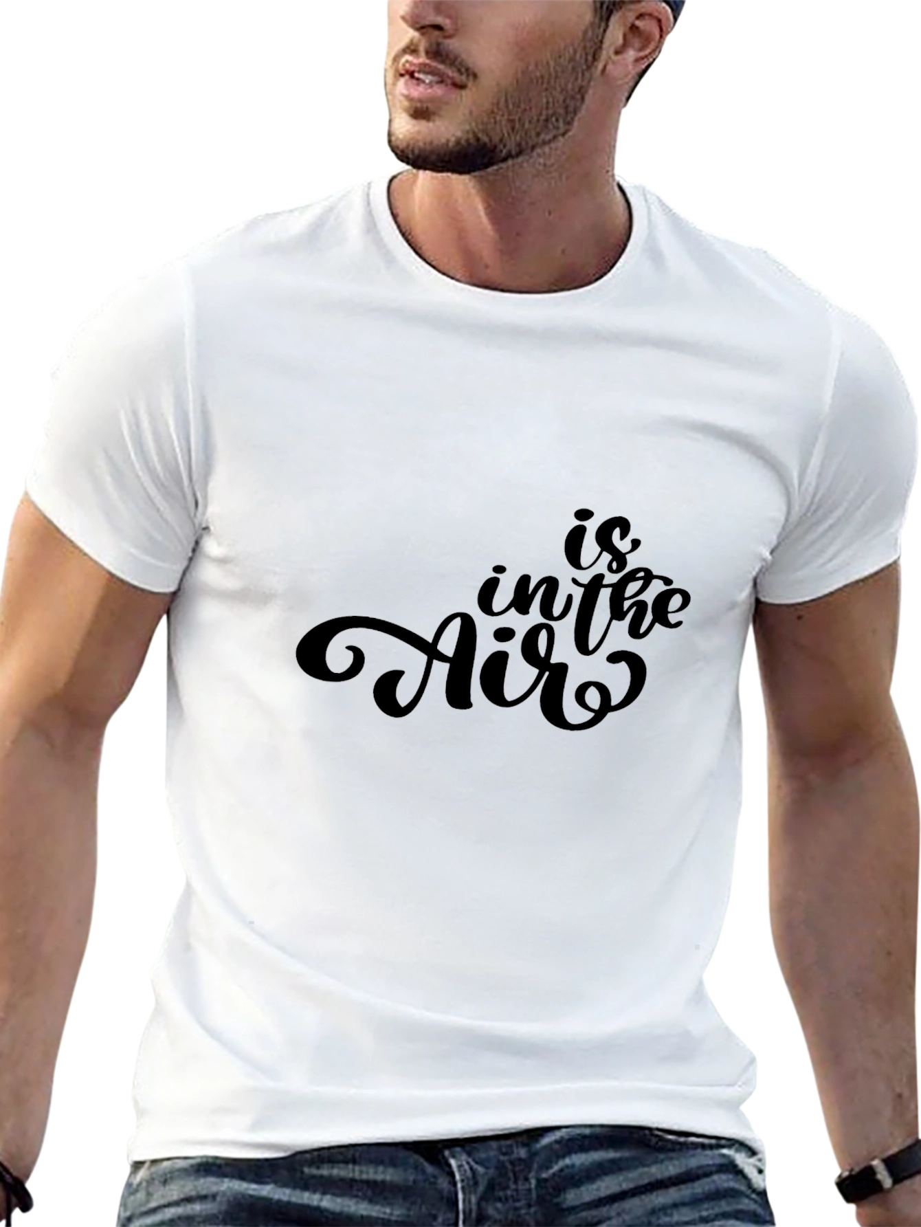 Is in the Air Black Graphic Tee