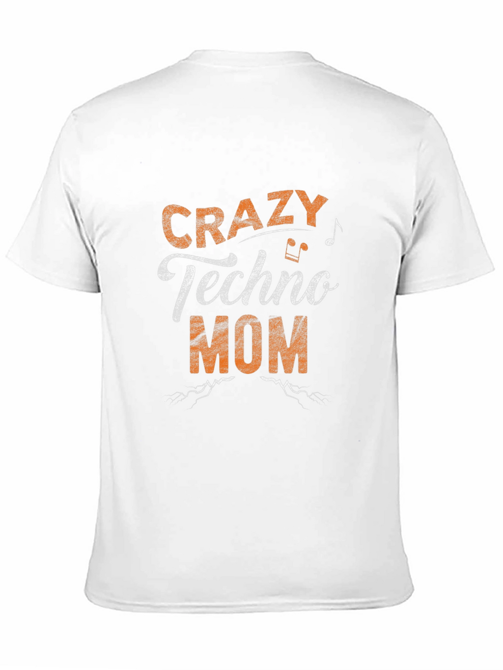 Crazy Techno Mom Black Graphic T-Shirt
