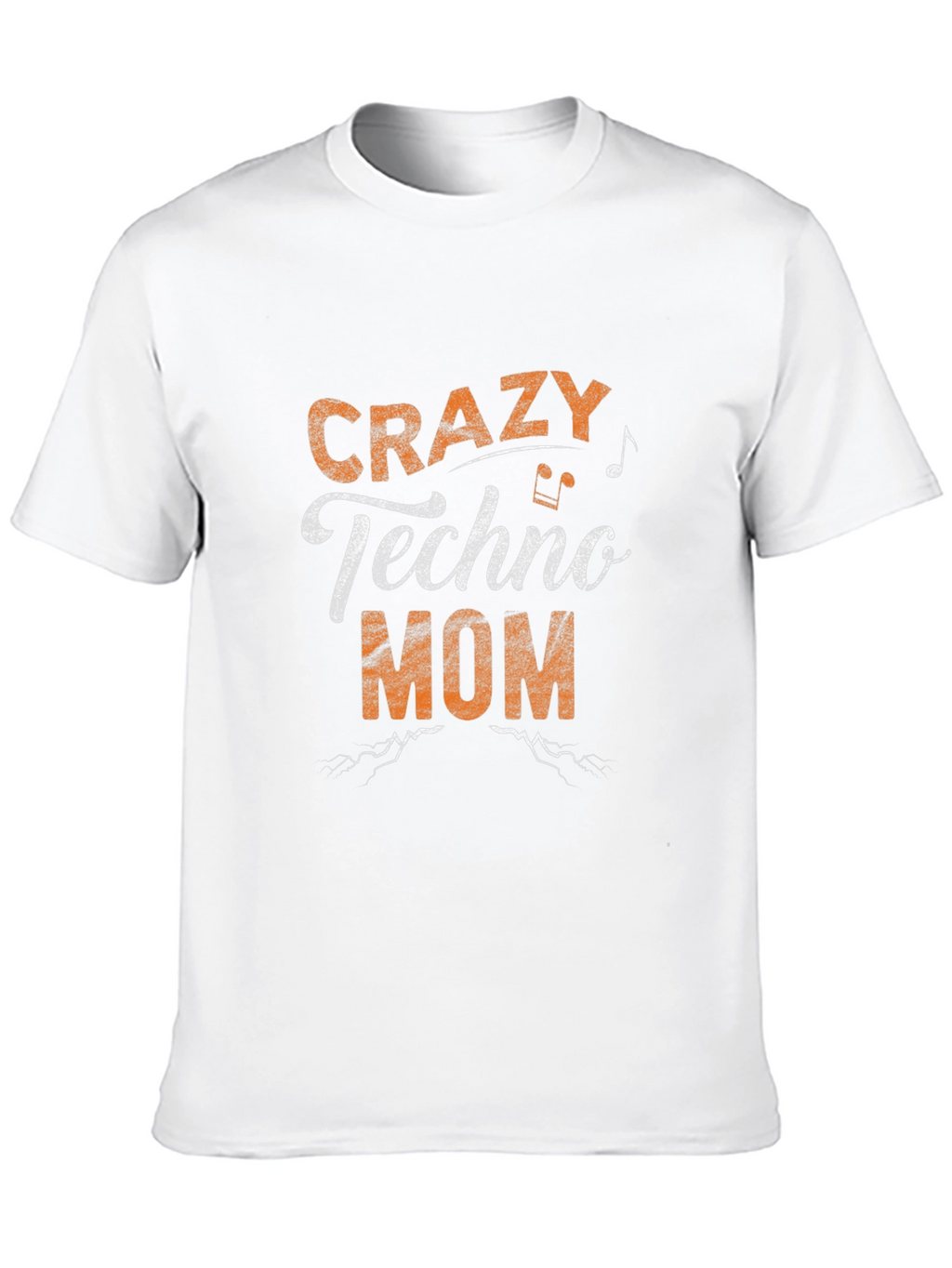 Crazy Techno Mom Black Graphic T-Shirt