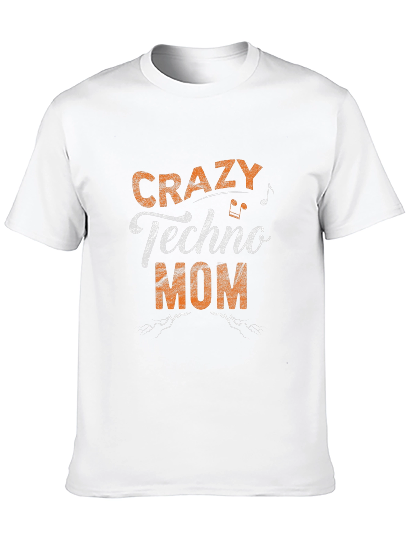 Crazy Techno Mom Black Graphic T-Shirt