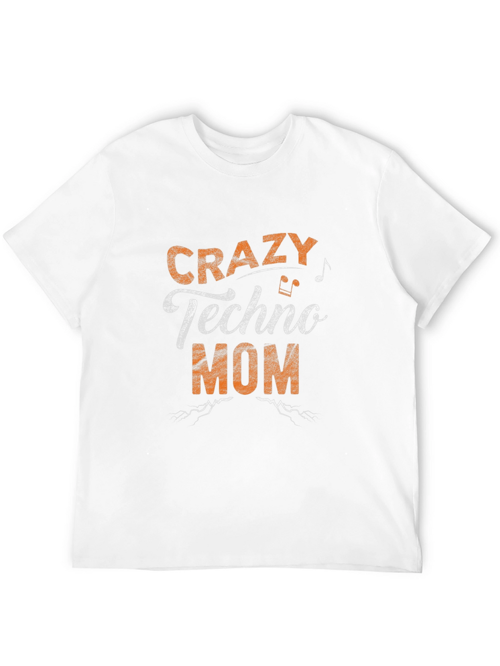 Crazy Techno Mom Black Graphic T-Shirt