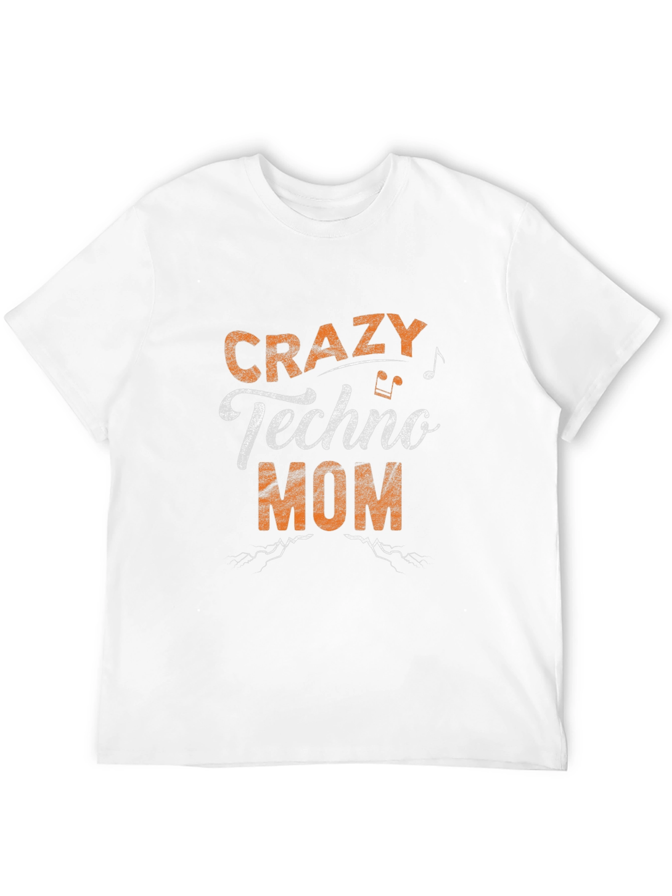 Crazy Techno Mom Black Graphic T-Shirt