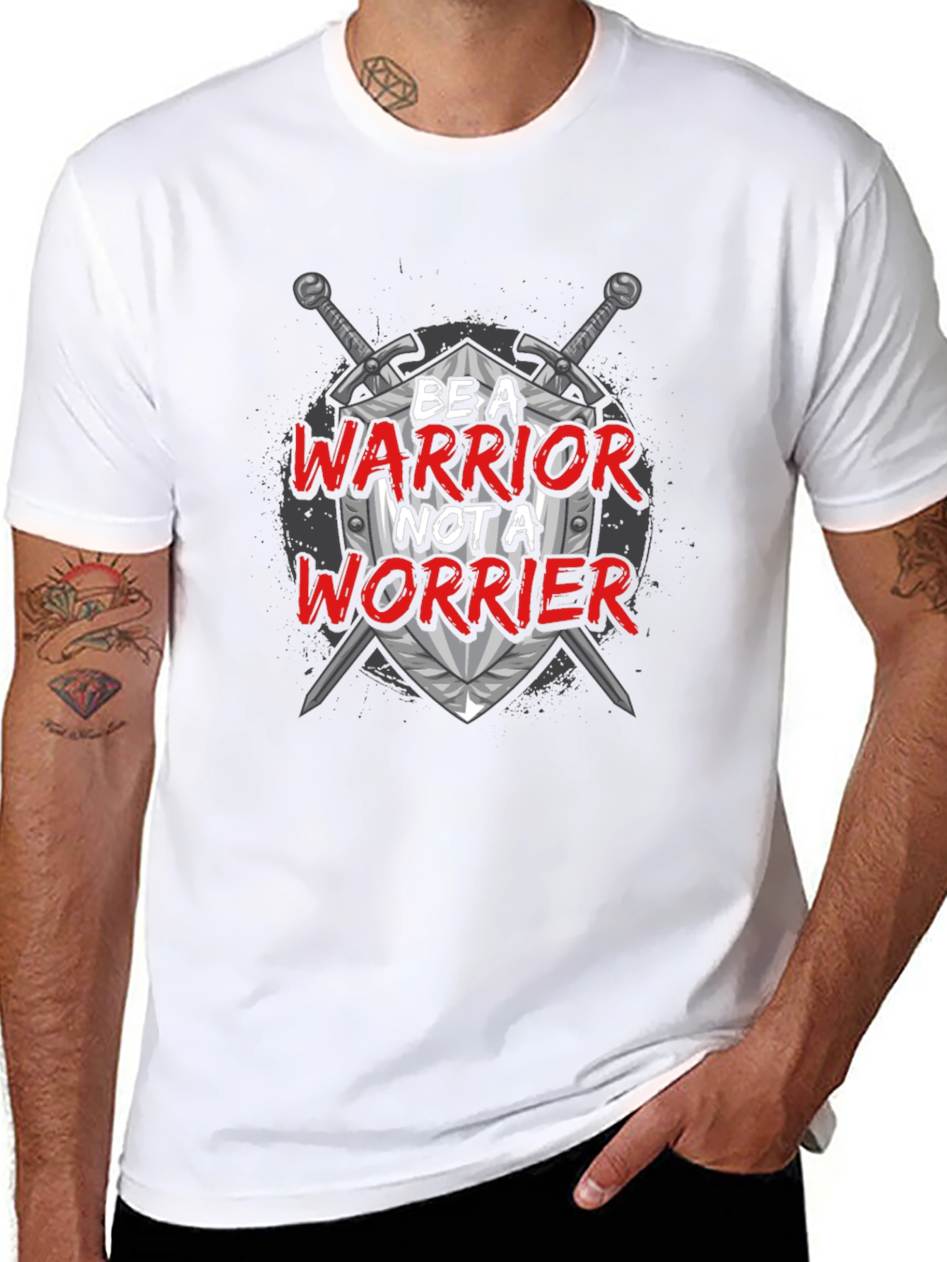Be a Warrior T-Shirt - Motivational Graphic Tee