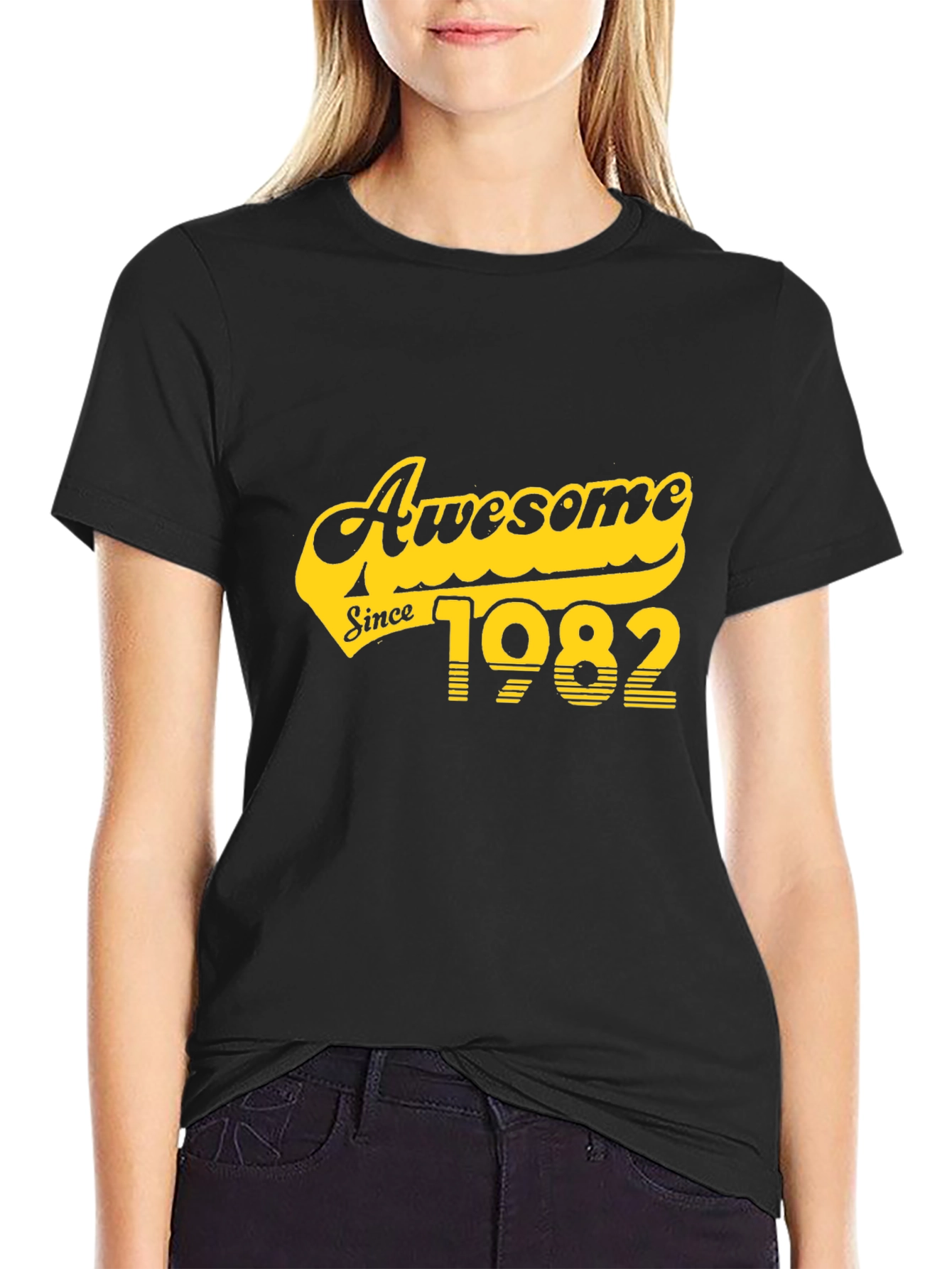 Awesome Since 1982 T-Shirt - Black