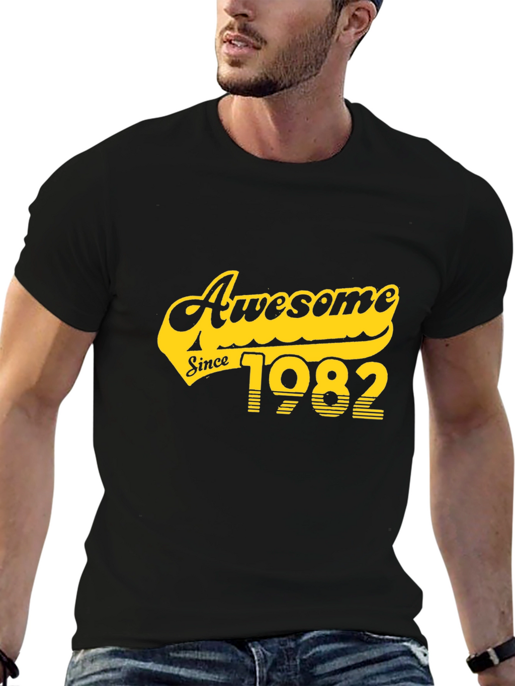 Awesome Since 1982 T-Shirt - Black