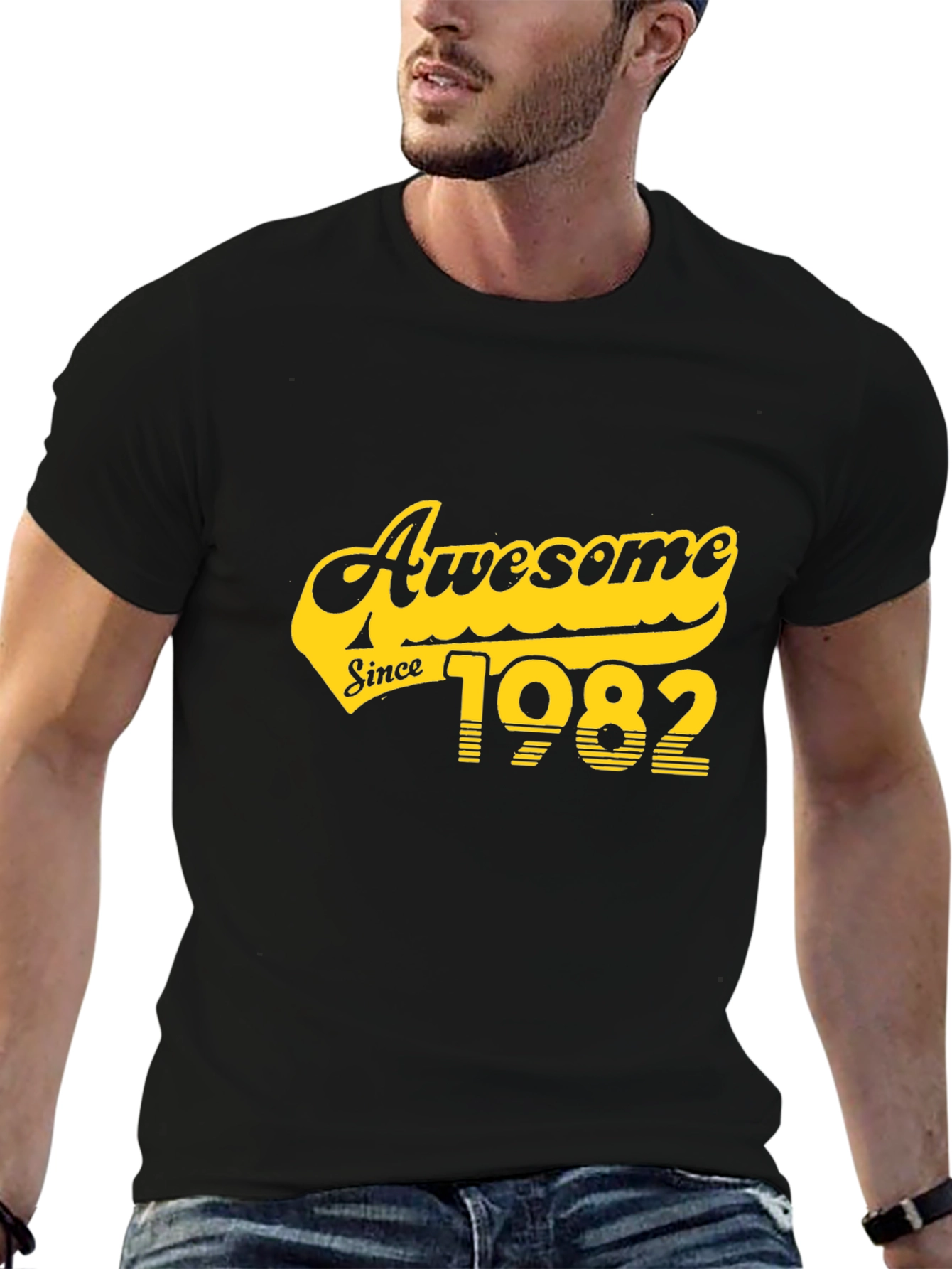Awesome Since 1982 T-Shirt - Black
