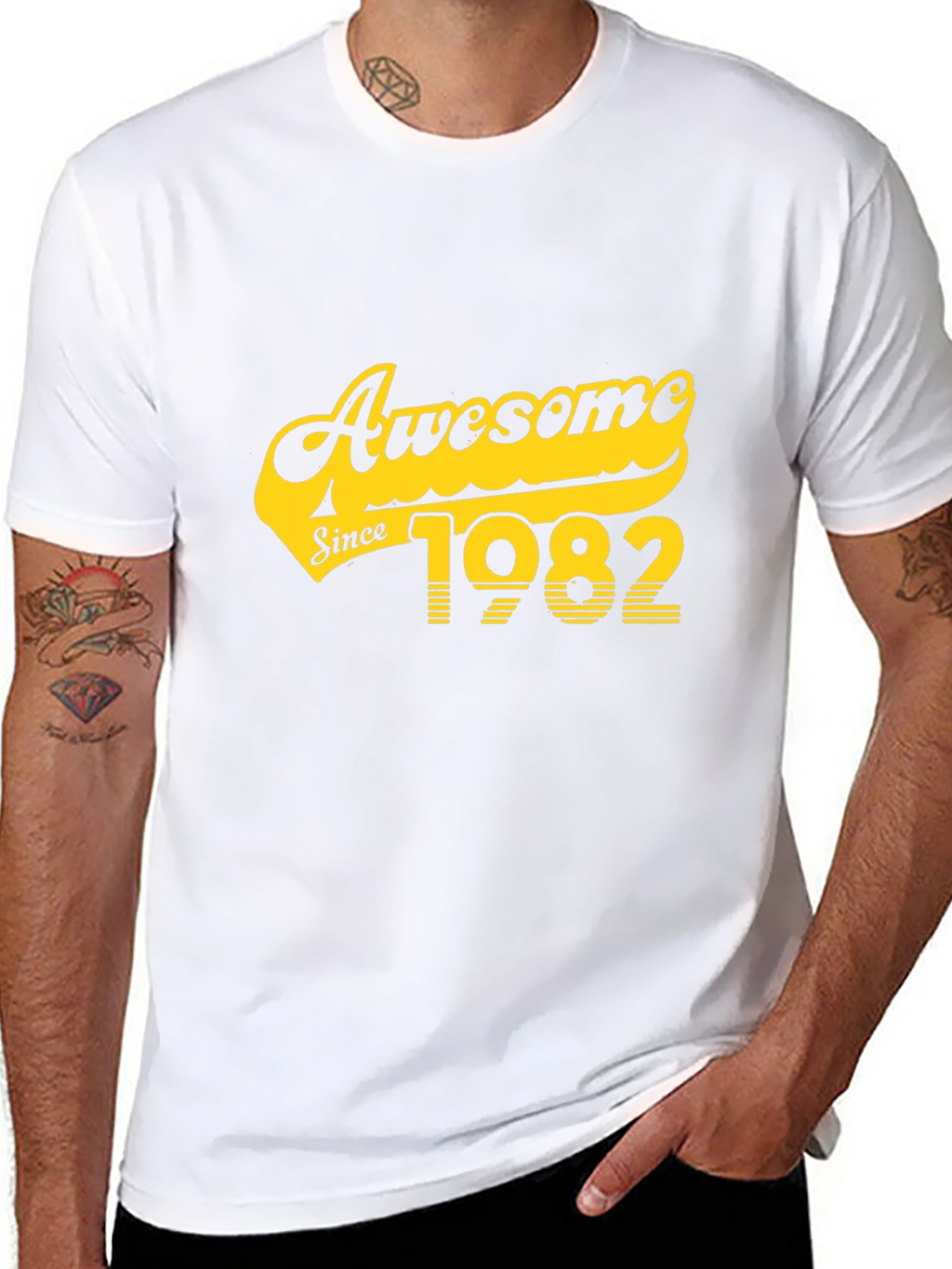 Awesome Since 1982 T-Shirt - Black