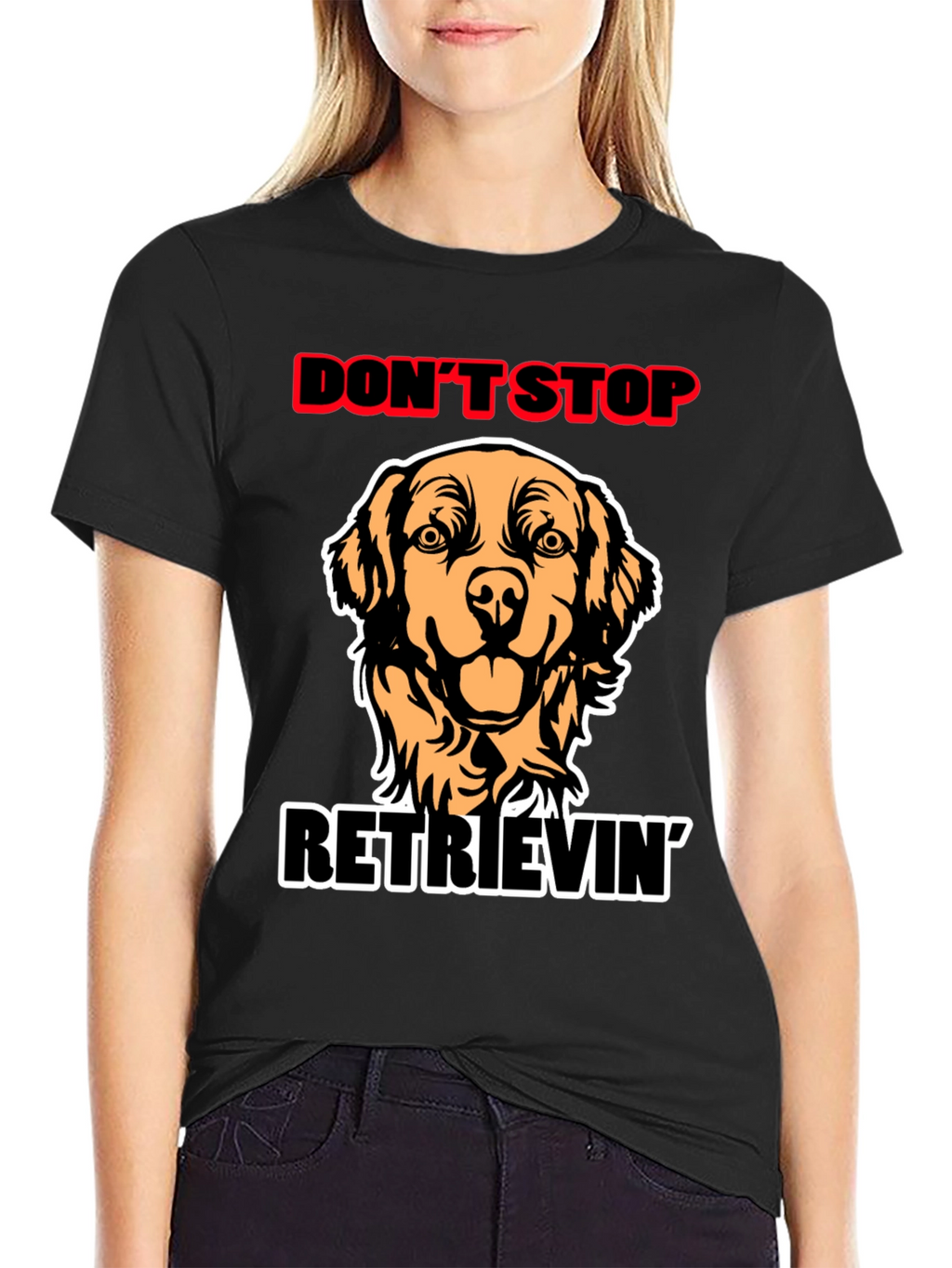 Dont Stop Retrievin Dog Graphic Tee