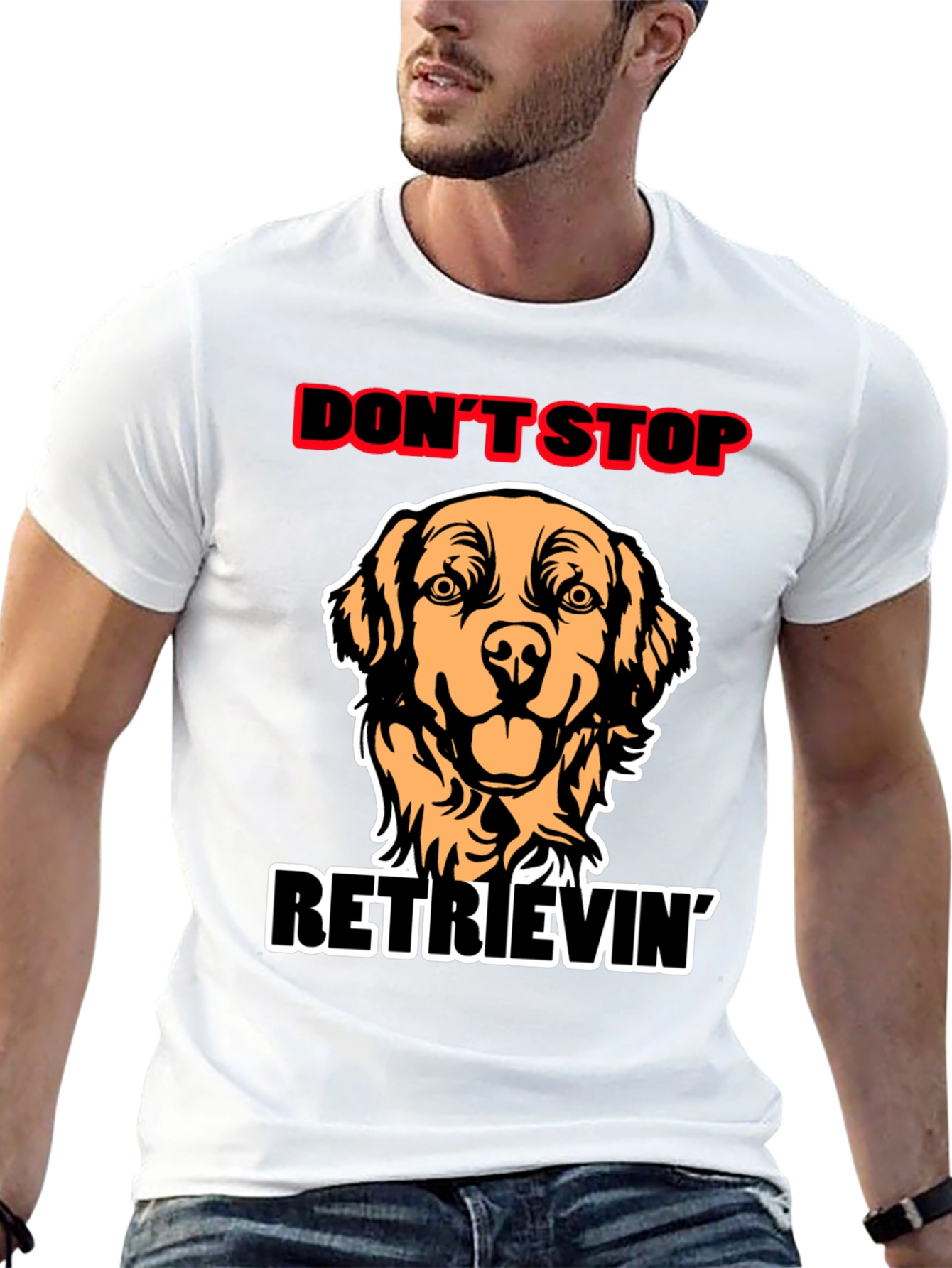 Dont Stop Retrievin Dog Graphic Tee