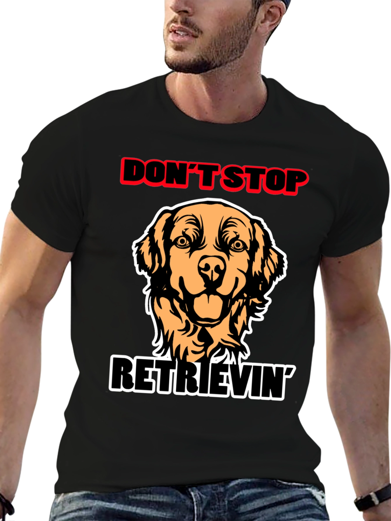 Dont Stop Retrievin Dog Graphic Tee