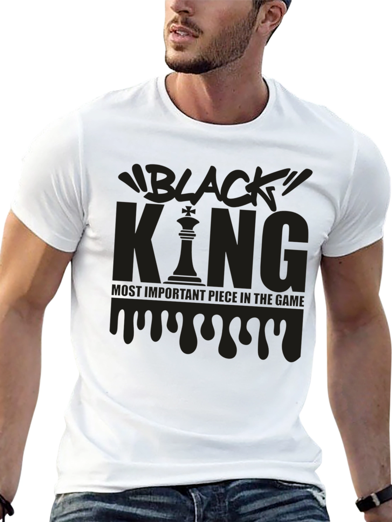 Black King Chess T-Shirt - Most Important Piece