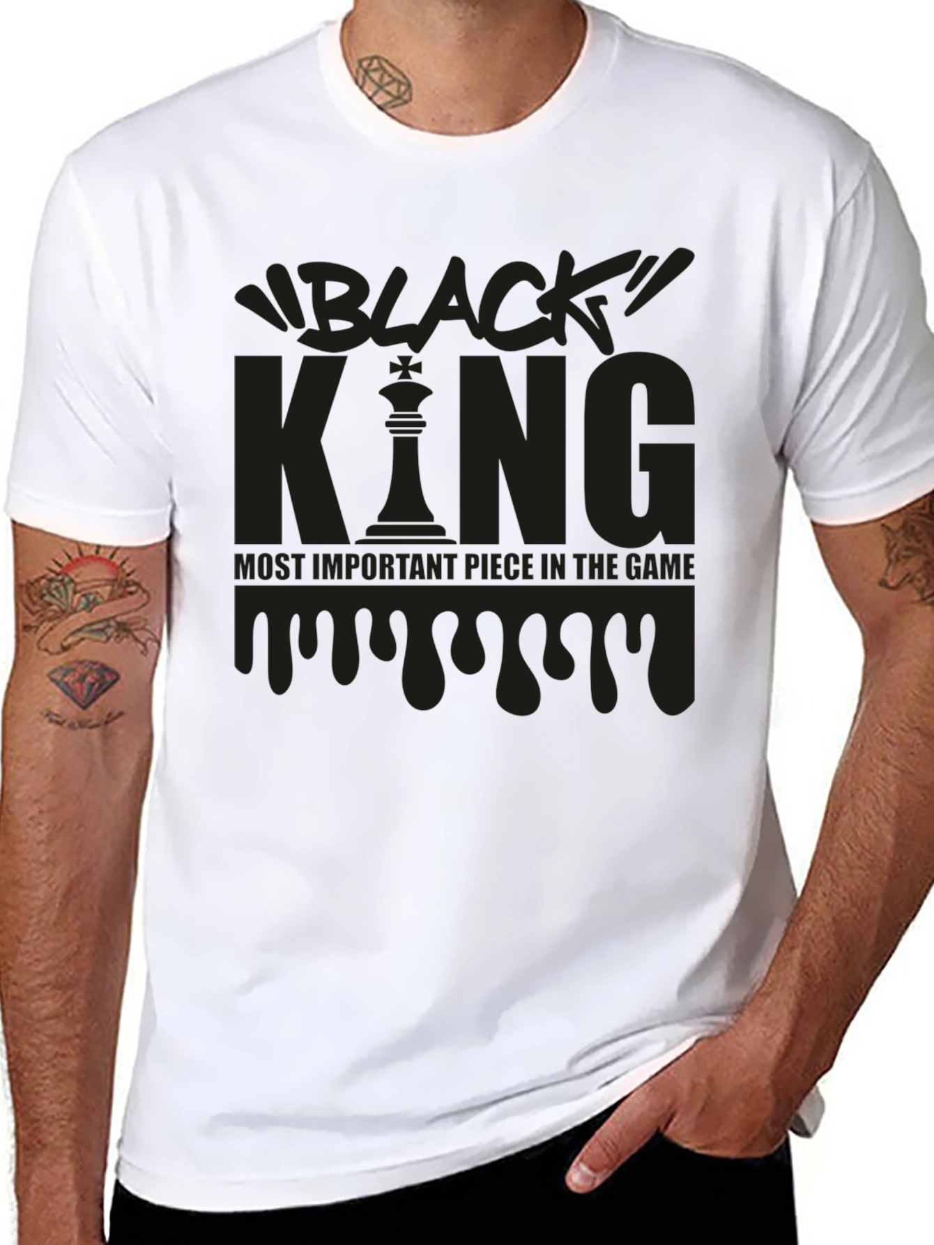 Black King Chess T-Shirt - Most Important Piece