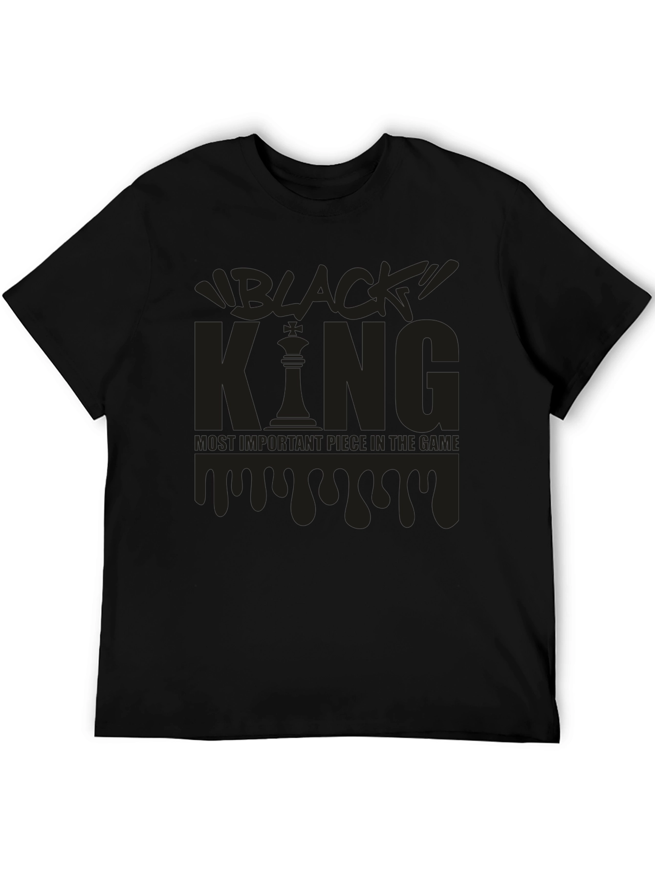 Black King Chess T-Shirt - Most Important Piece