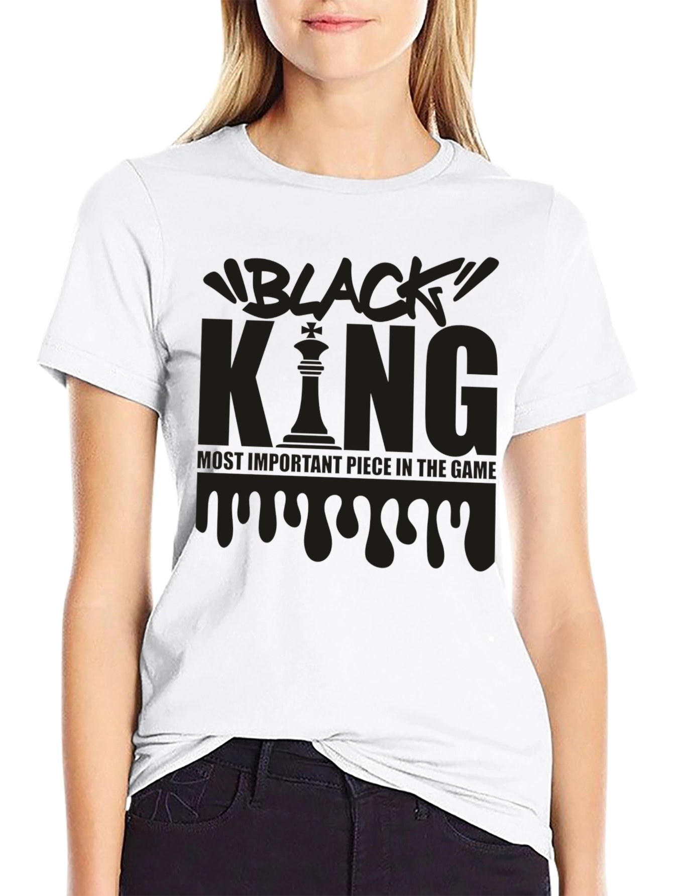 Black King Chess T-Shirt - Most Important Piece