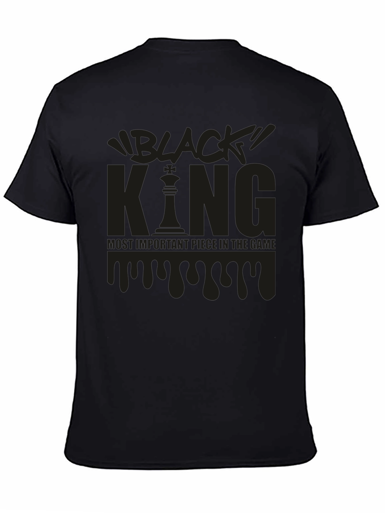 Black King Chess T-Shirt - Most Important Piece