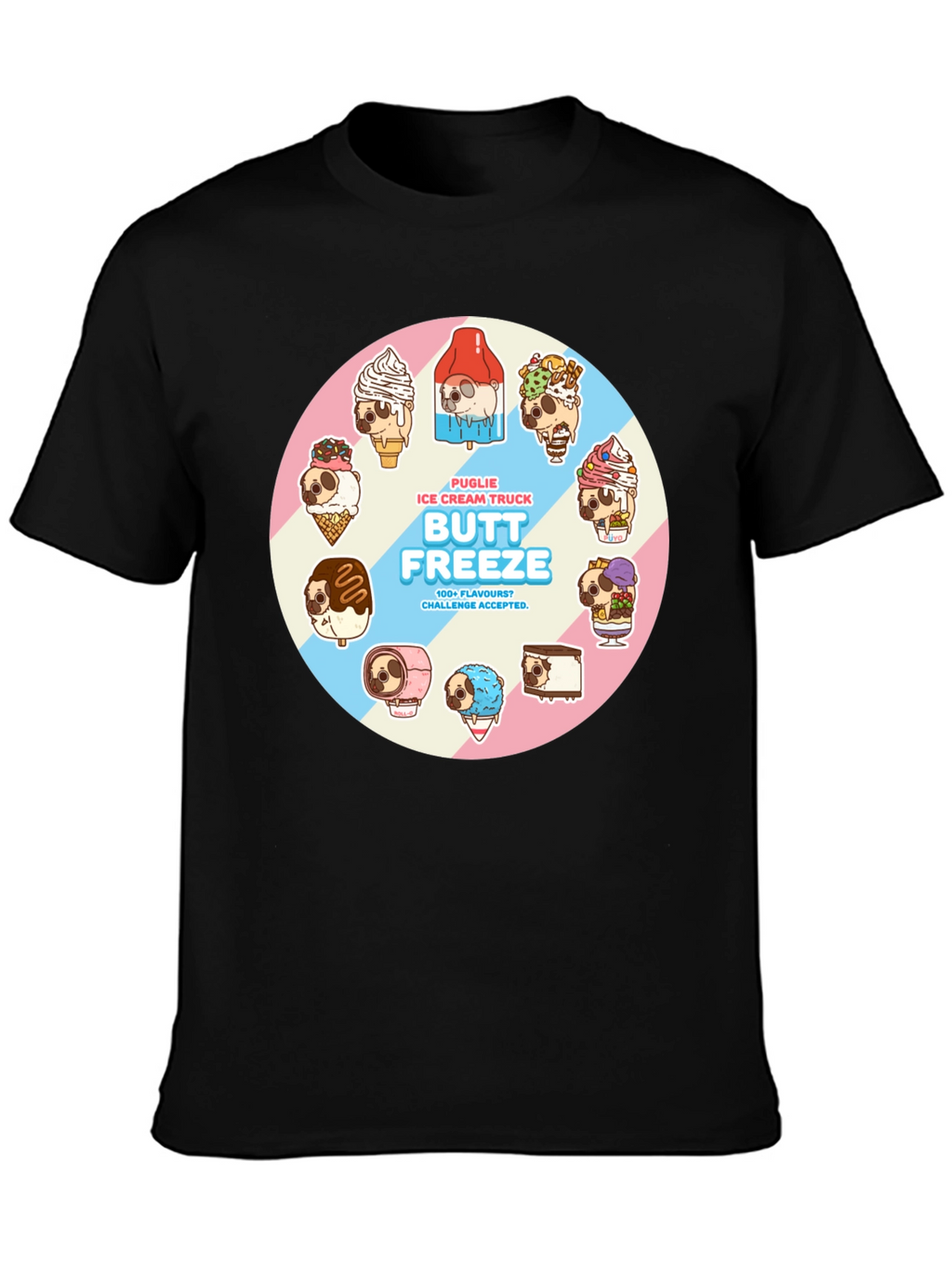 Butt Freeze Puglie Ice Cream Truck T-Shirt