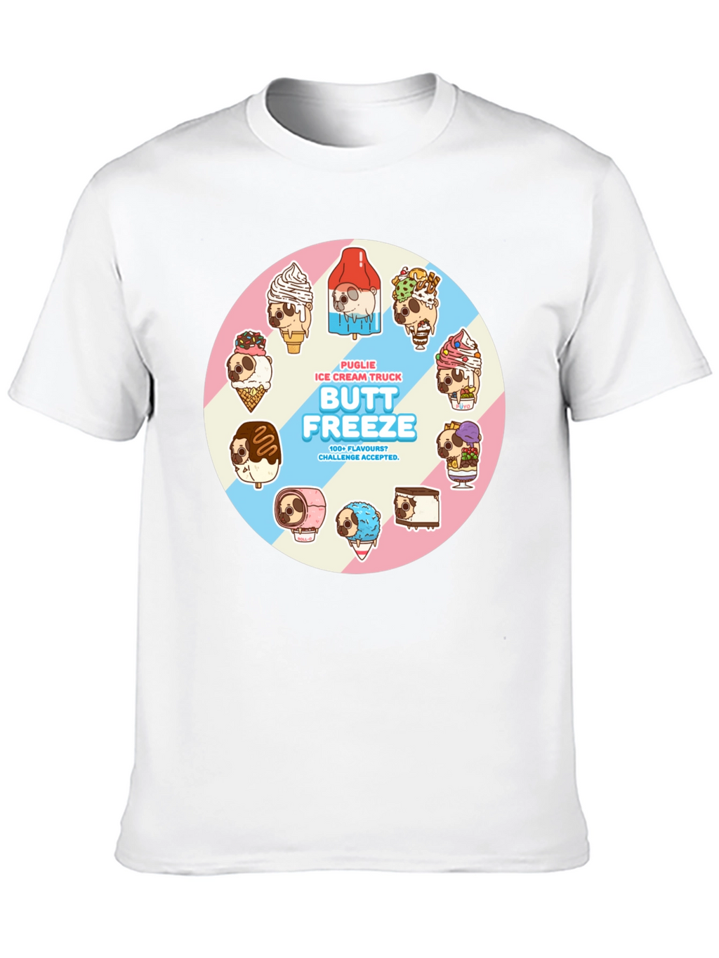 Butt Freeze Puglie Ice Cream Truck T-Shirt