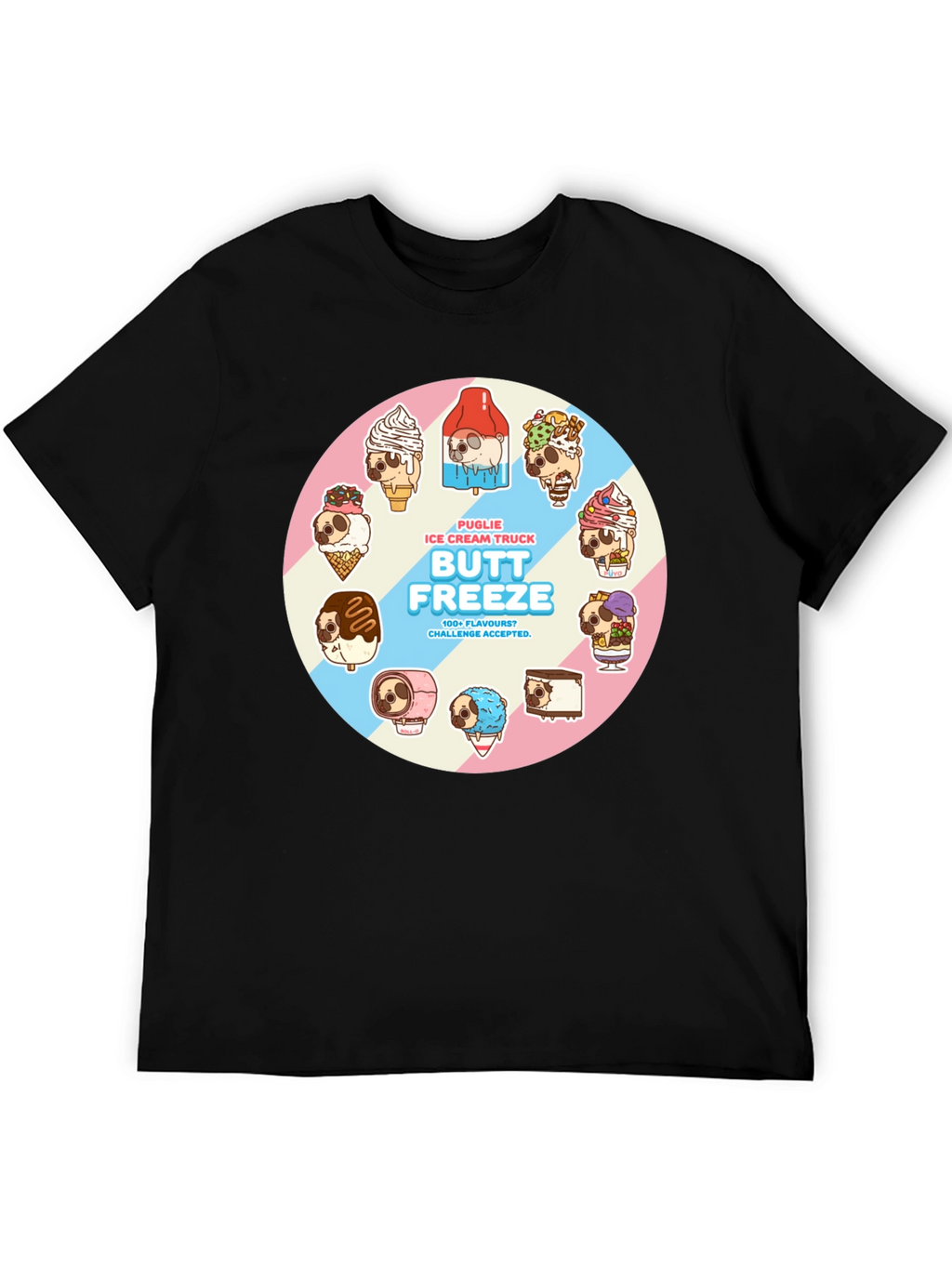 Butt Freeze Puglie Ice Cream Truck T-Shirt