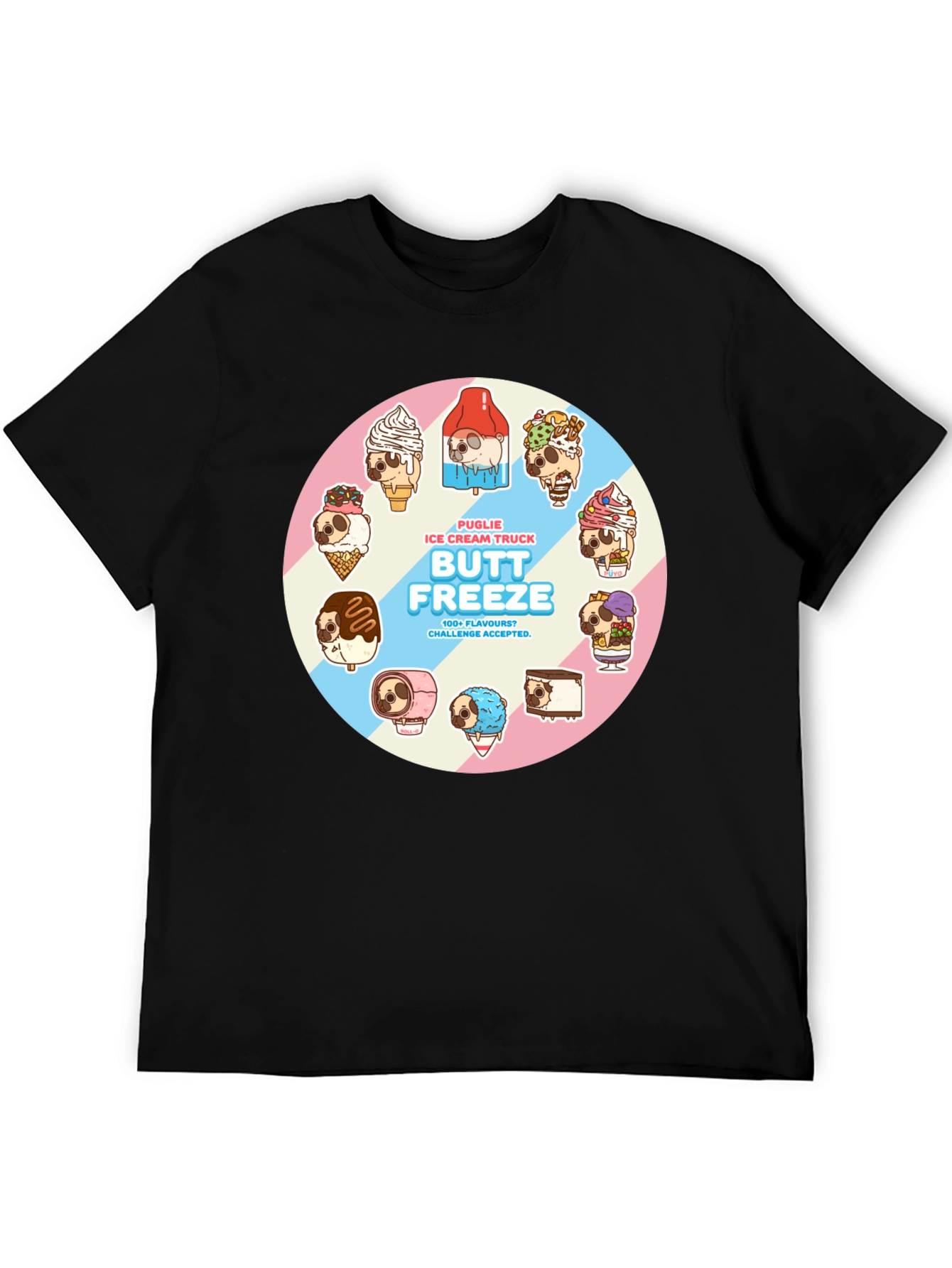 Butt Freeze Puglie Ice Cream Truck T-Shirt
