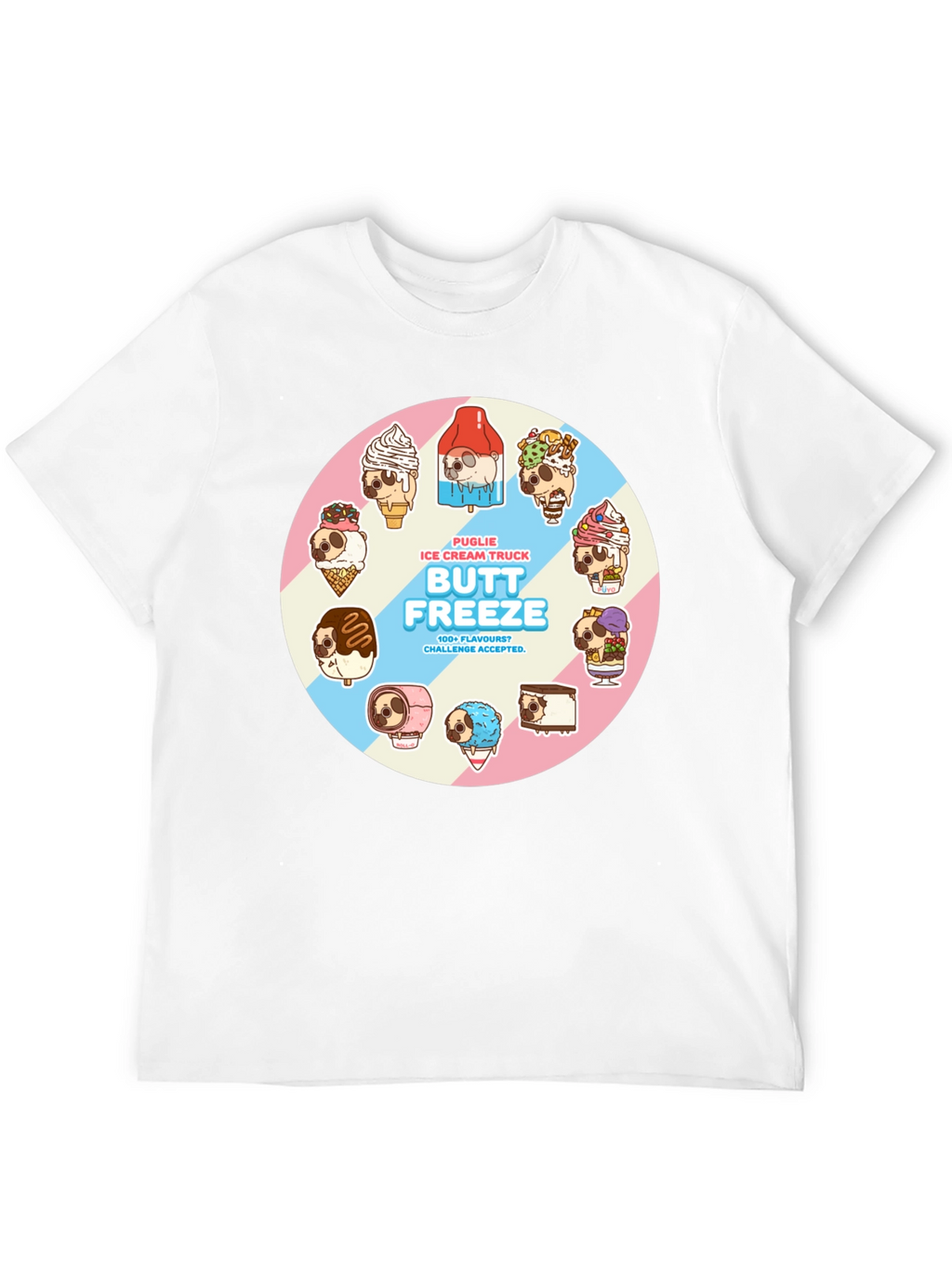 Butt Freeze Puglie Ice Cream Truck T-Shirt