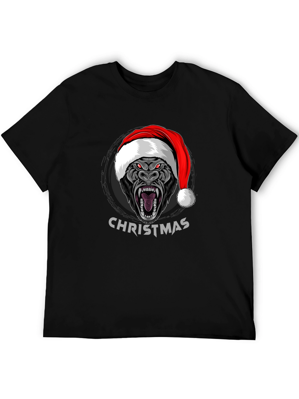 Christmas Gorilla Graphic T-Shirt