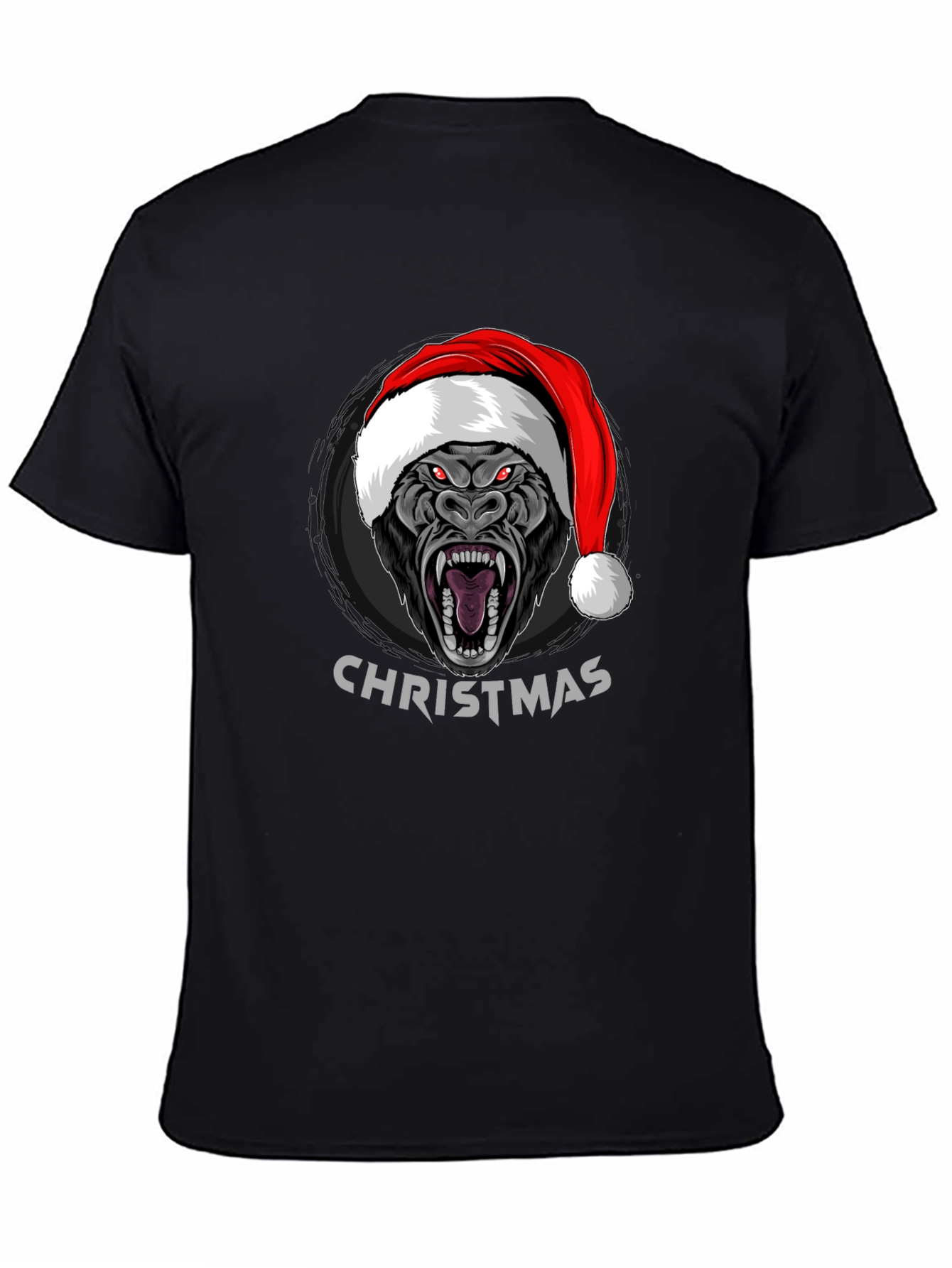 Christmas Gorilla Graphic T-Shirt