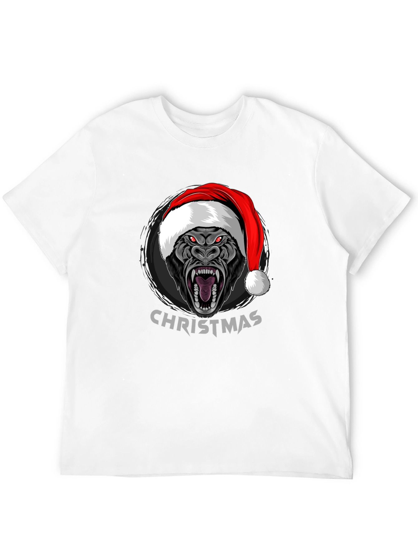 Christmas Gorilla Graphic T-Shirt