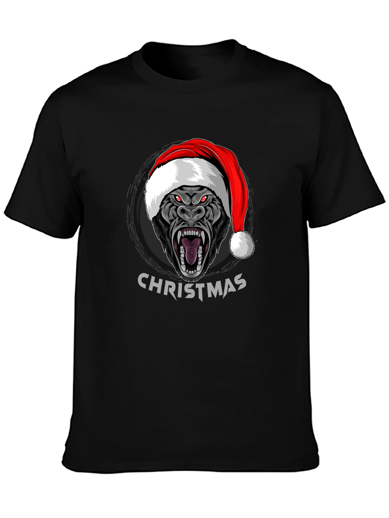 Christmas Gorilla Graphic T-Shirt