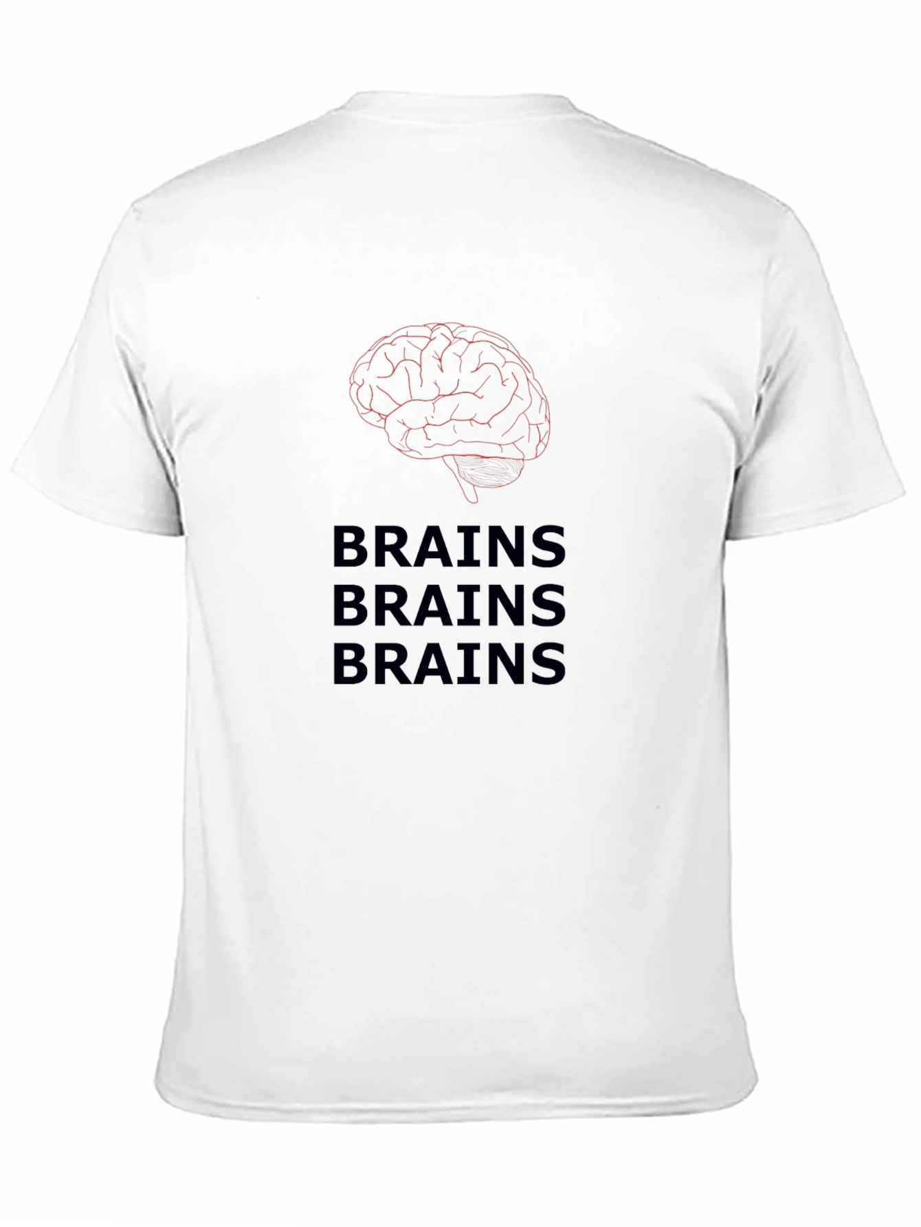 Brains T-Shirt - Funny Zombie Halloween Tee