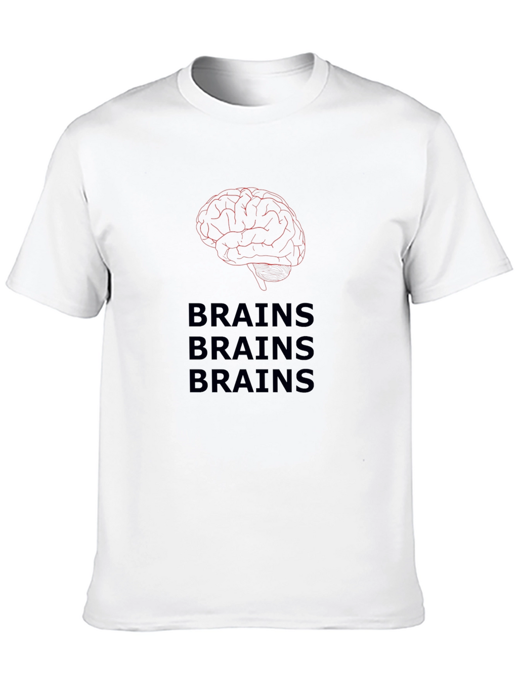 Brains T-Shirt - Funny Zombie Halloween Tee