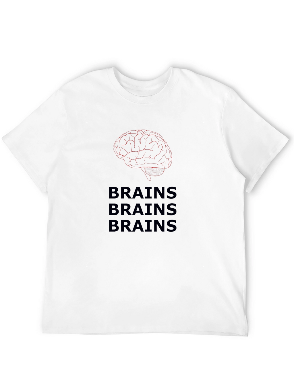 Brains T-Shirt - Funny Zombie Halloween Tee