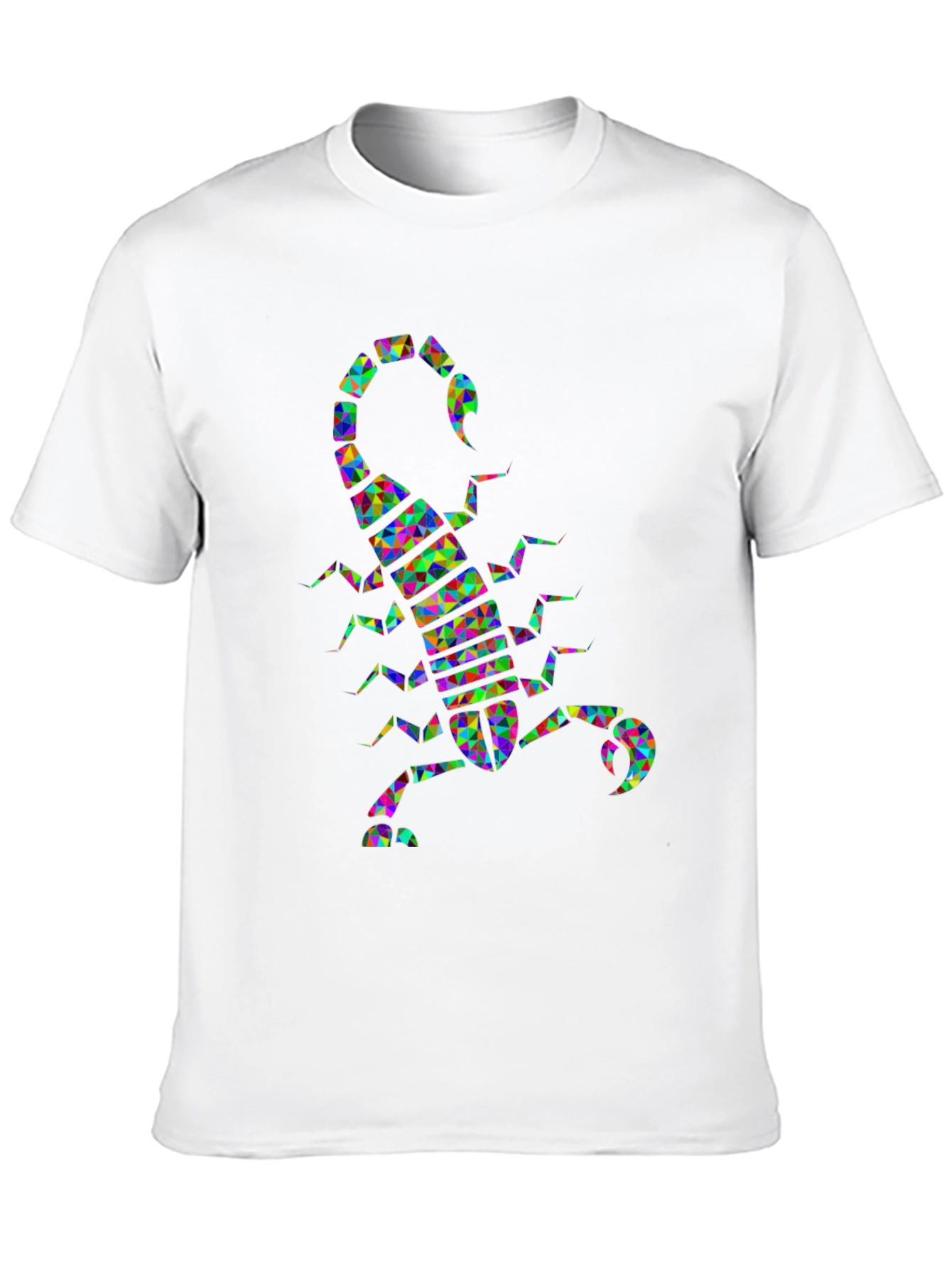Abstract Scorpion Graphic Tee - Trendy Mens Black T-Shirt