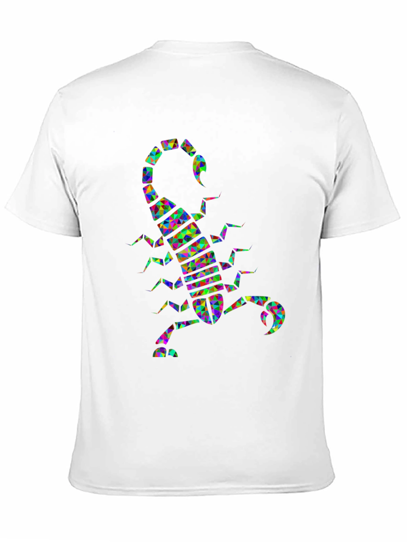 Abstract Scorpion Graphic Tee - Trendy Mens Black T-Shirt