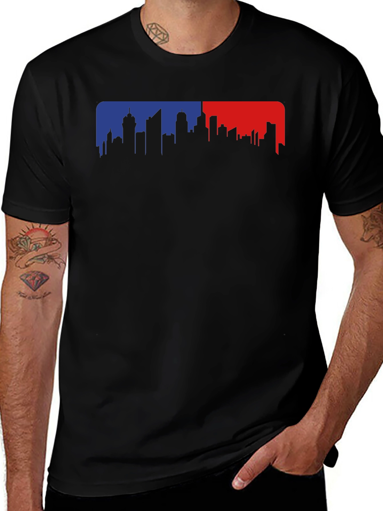 Cityscape Graphic Tee - Modern Urban Style